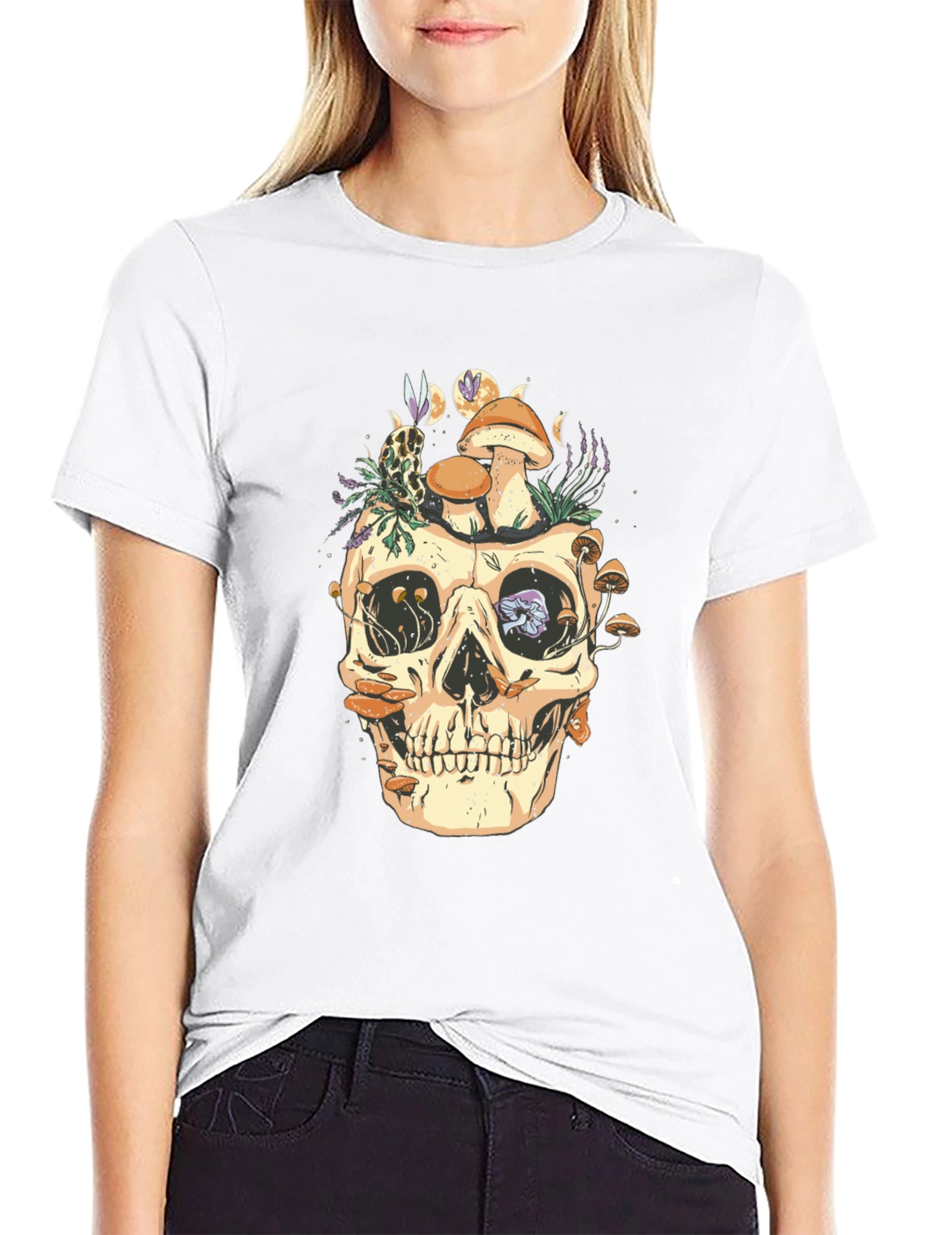 Skull & Mushroom Graphic Tee