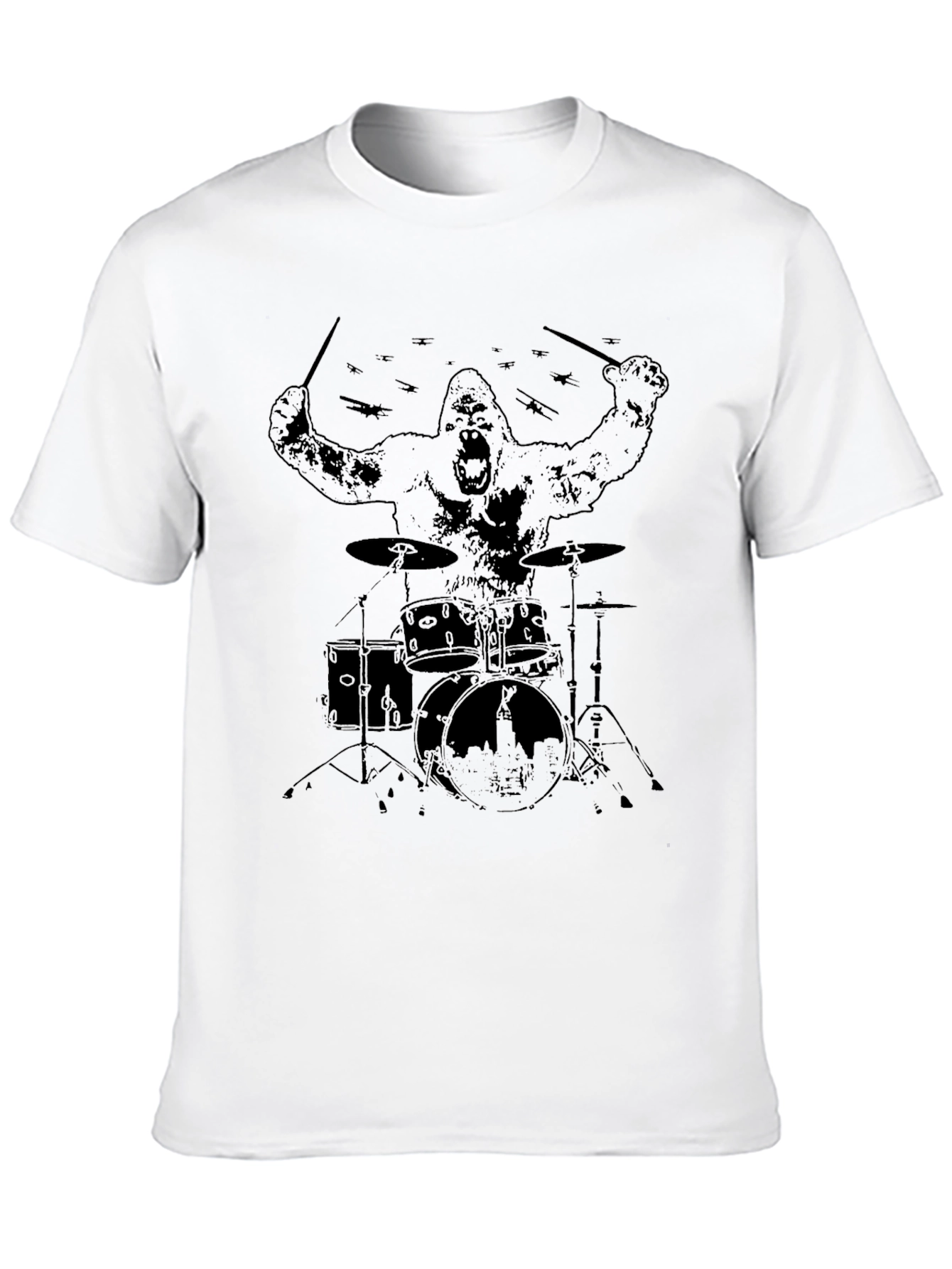 Gorilla Drummer T-Shirt - Band Tee