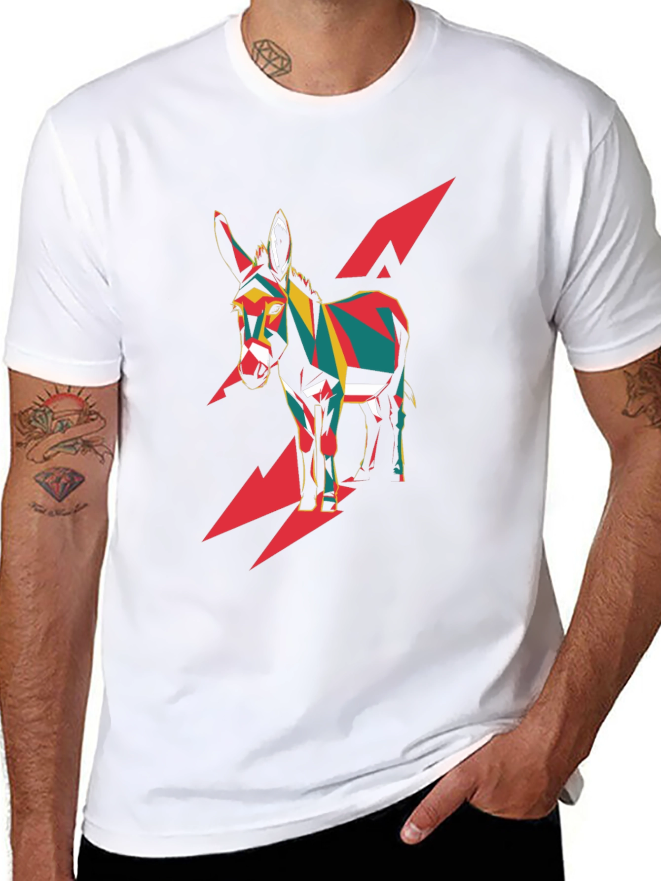 Abstract Donkey Graphic Tee