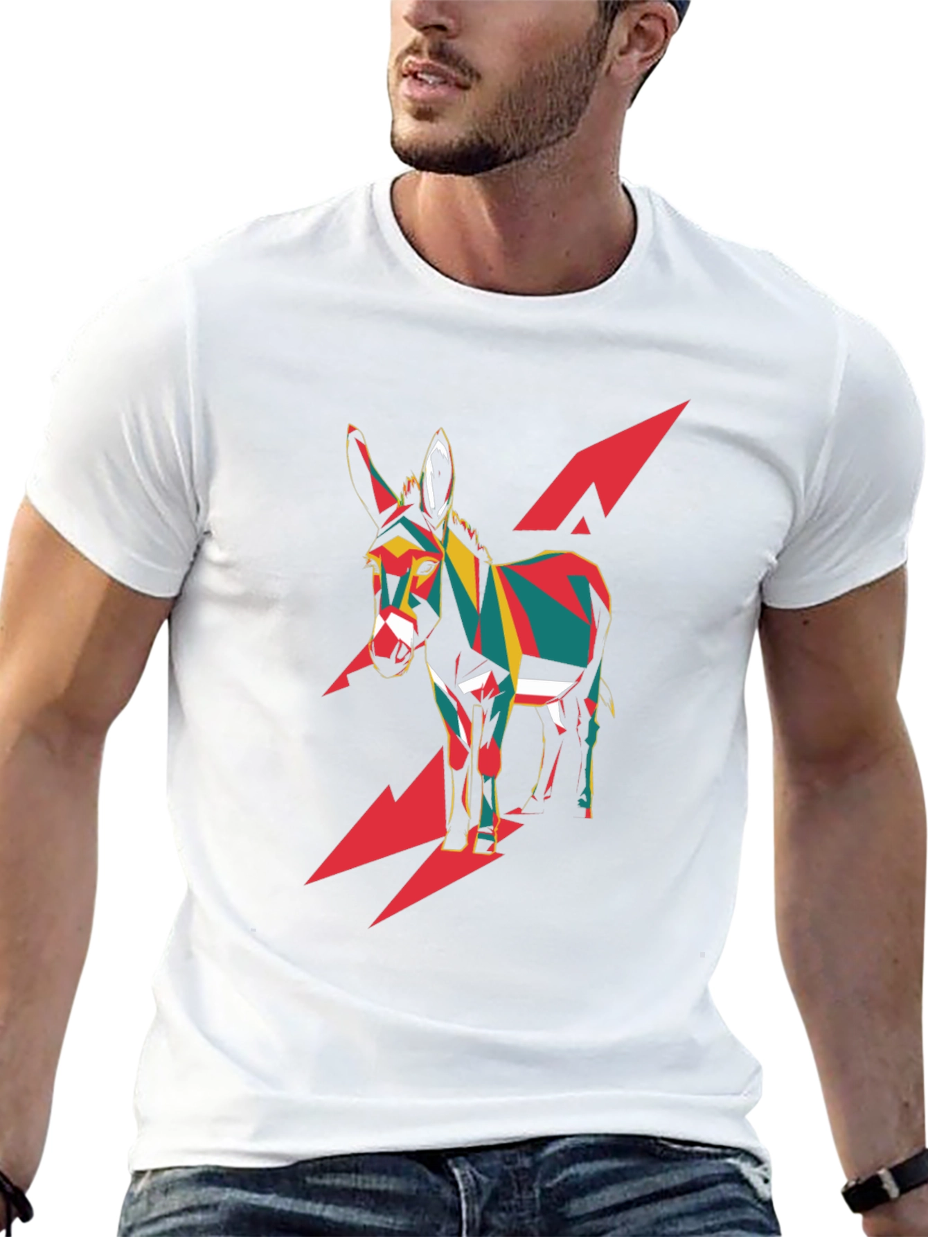 Abstract Donkey Graphic Tee