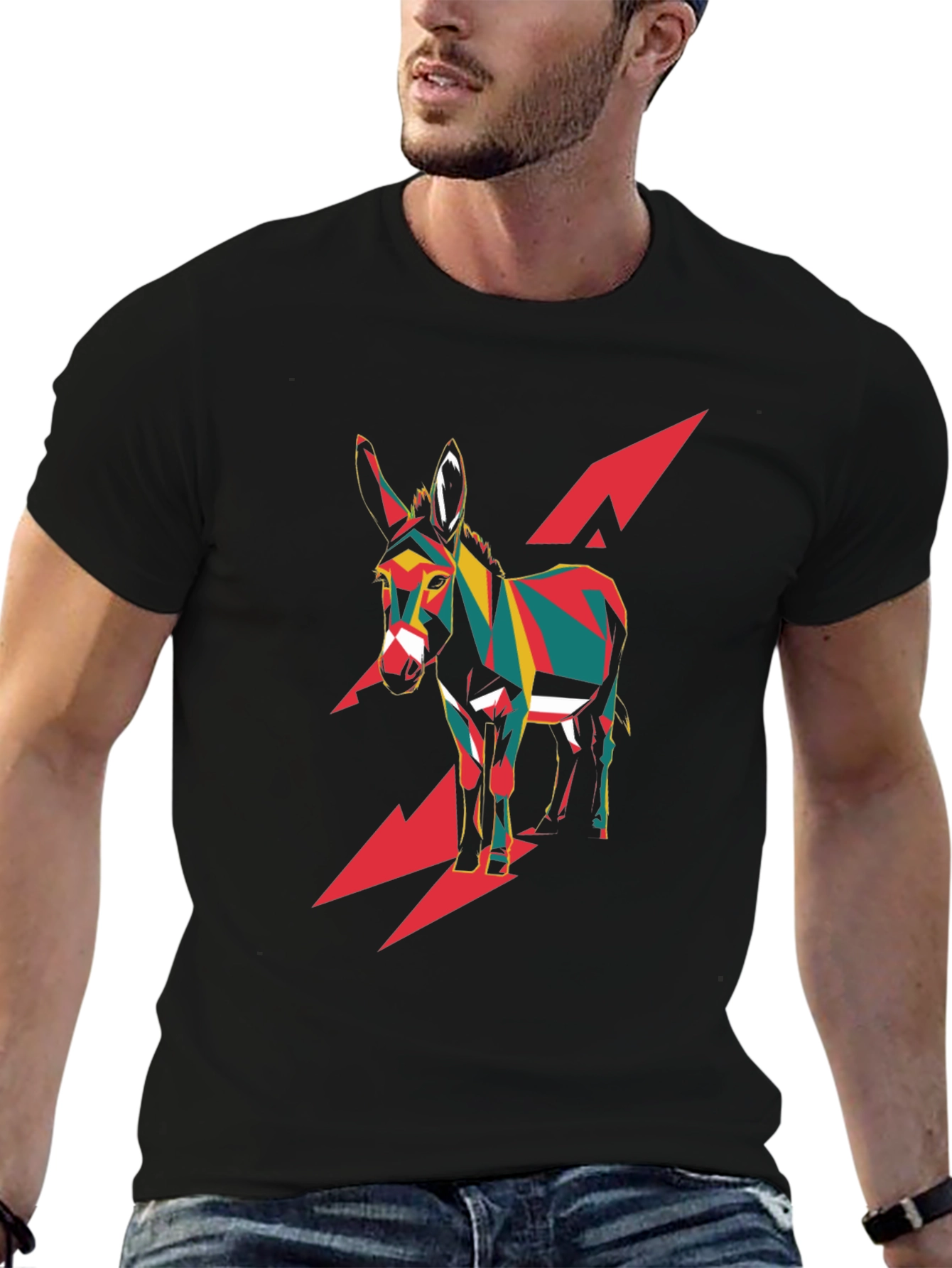 Abstract Donkey Graphic Tee