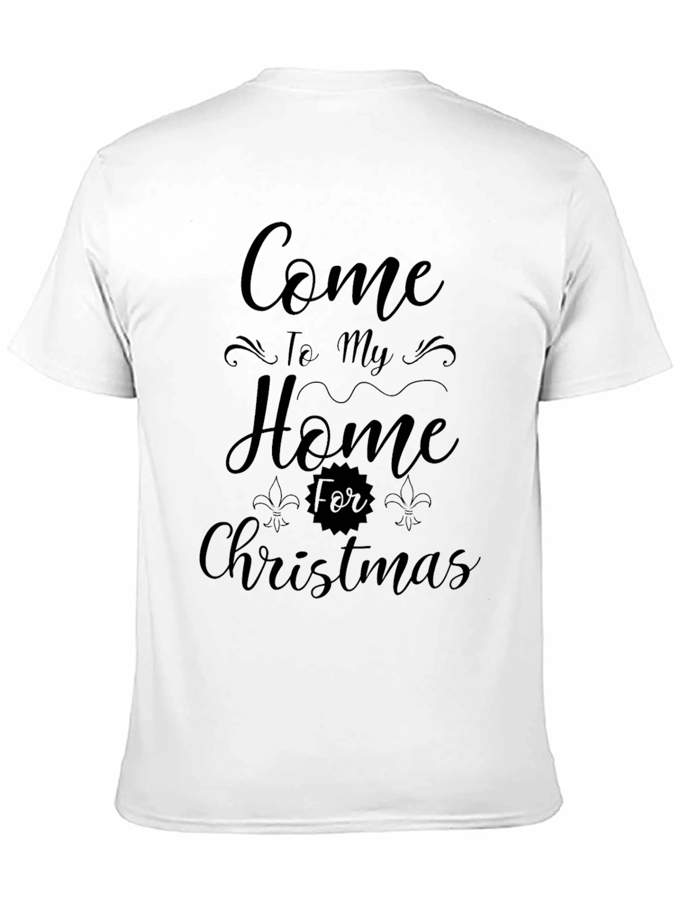 Festive Come Home for Christmas Black Tee