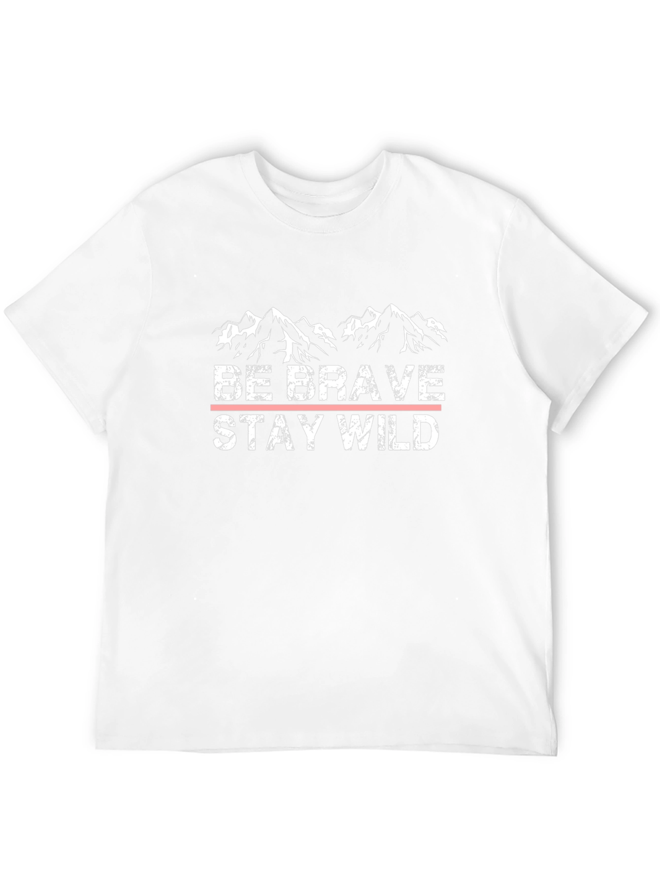 Be Brave Stay Wild Black Graphic T-Shirt