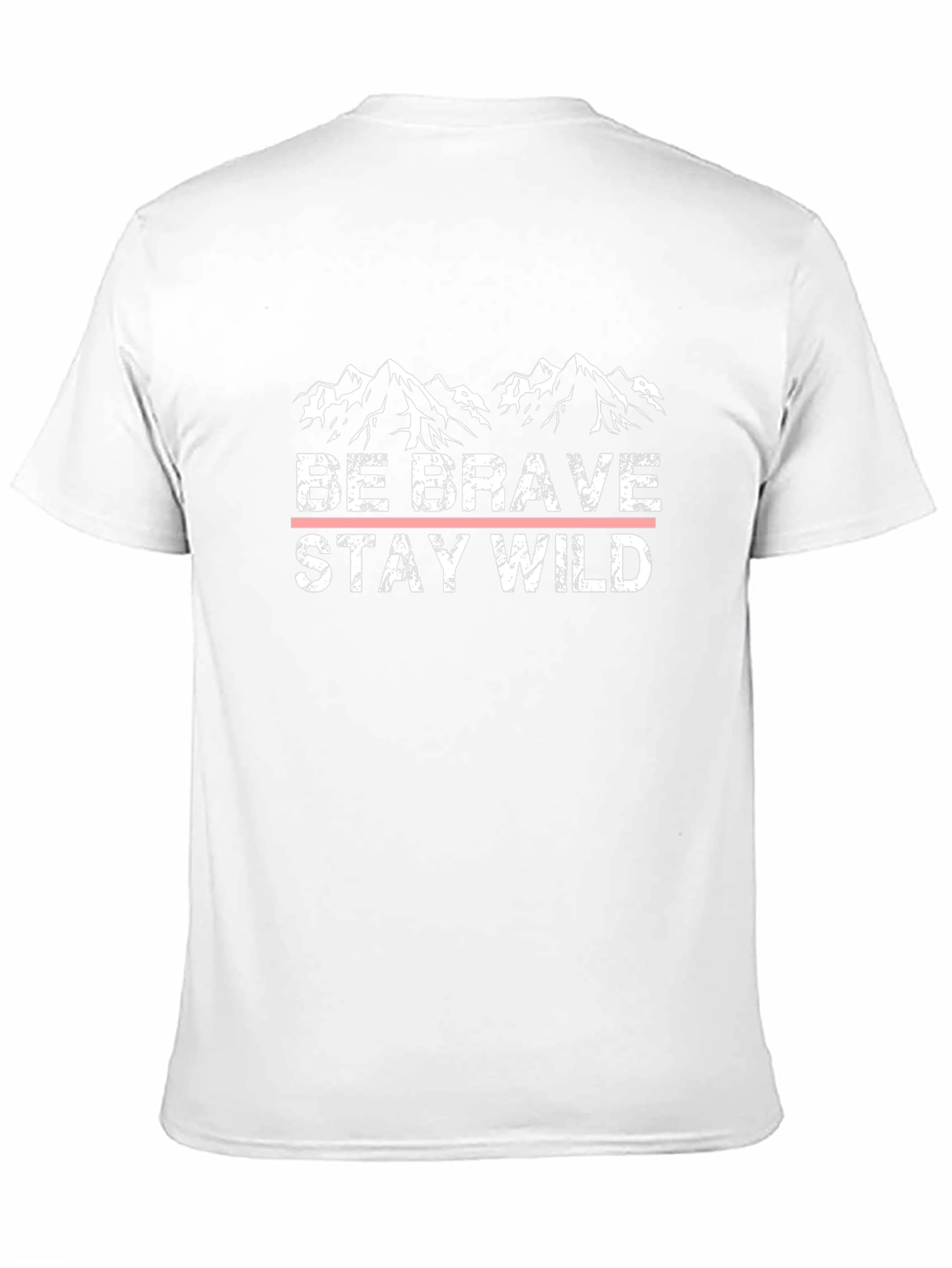Be Brave Stay Wild Black Graphic T-Shirt
