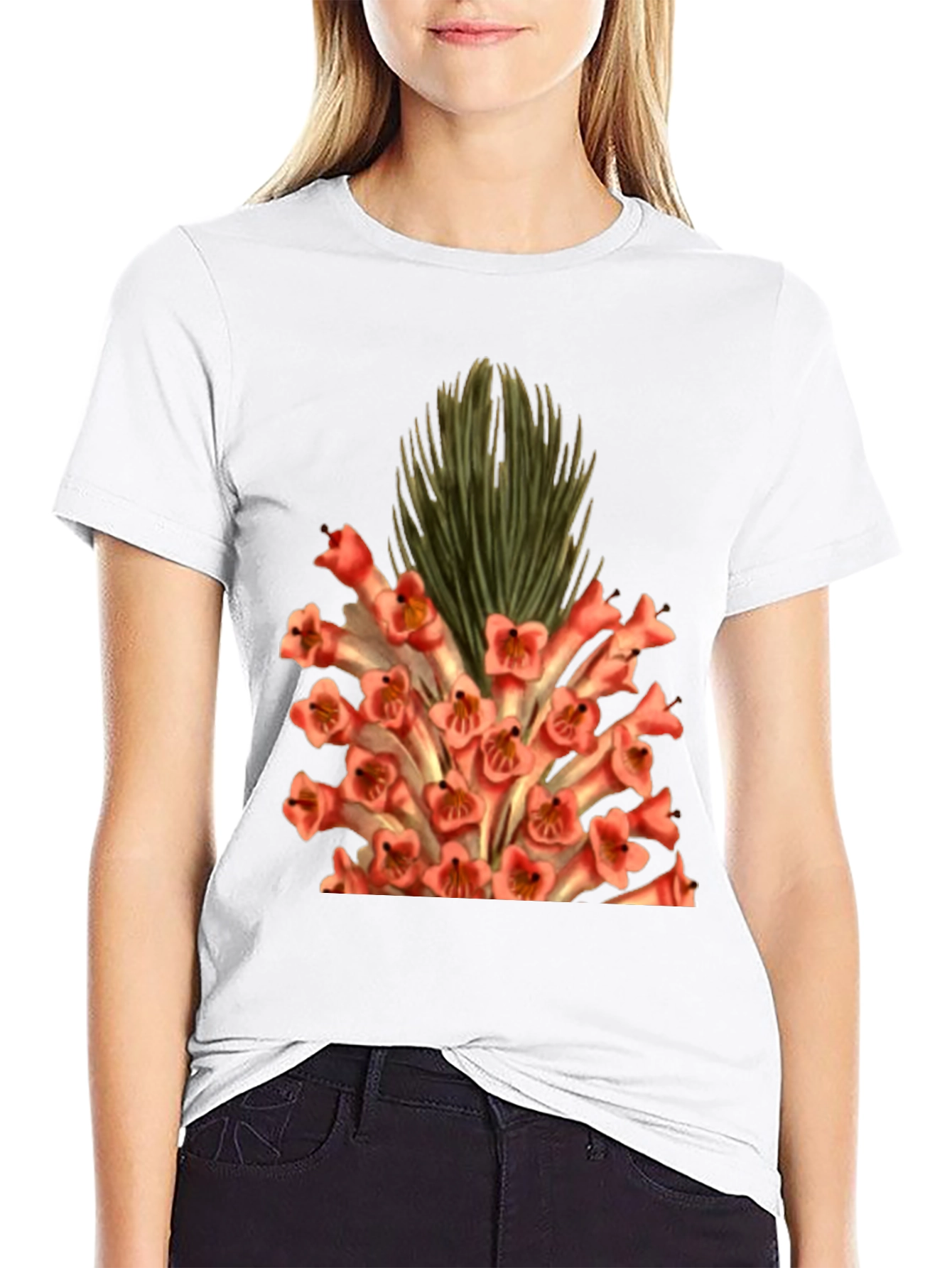 Botanical Flower Graphic T-Shirt
