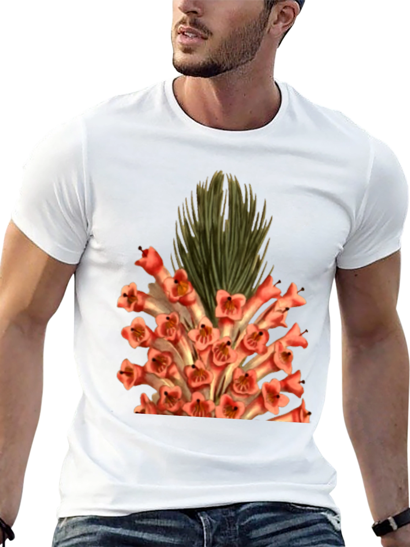 Botanical Flower Graphic T-Shirt