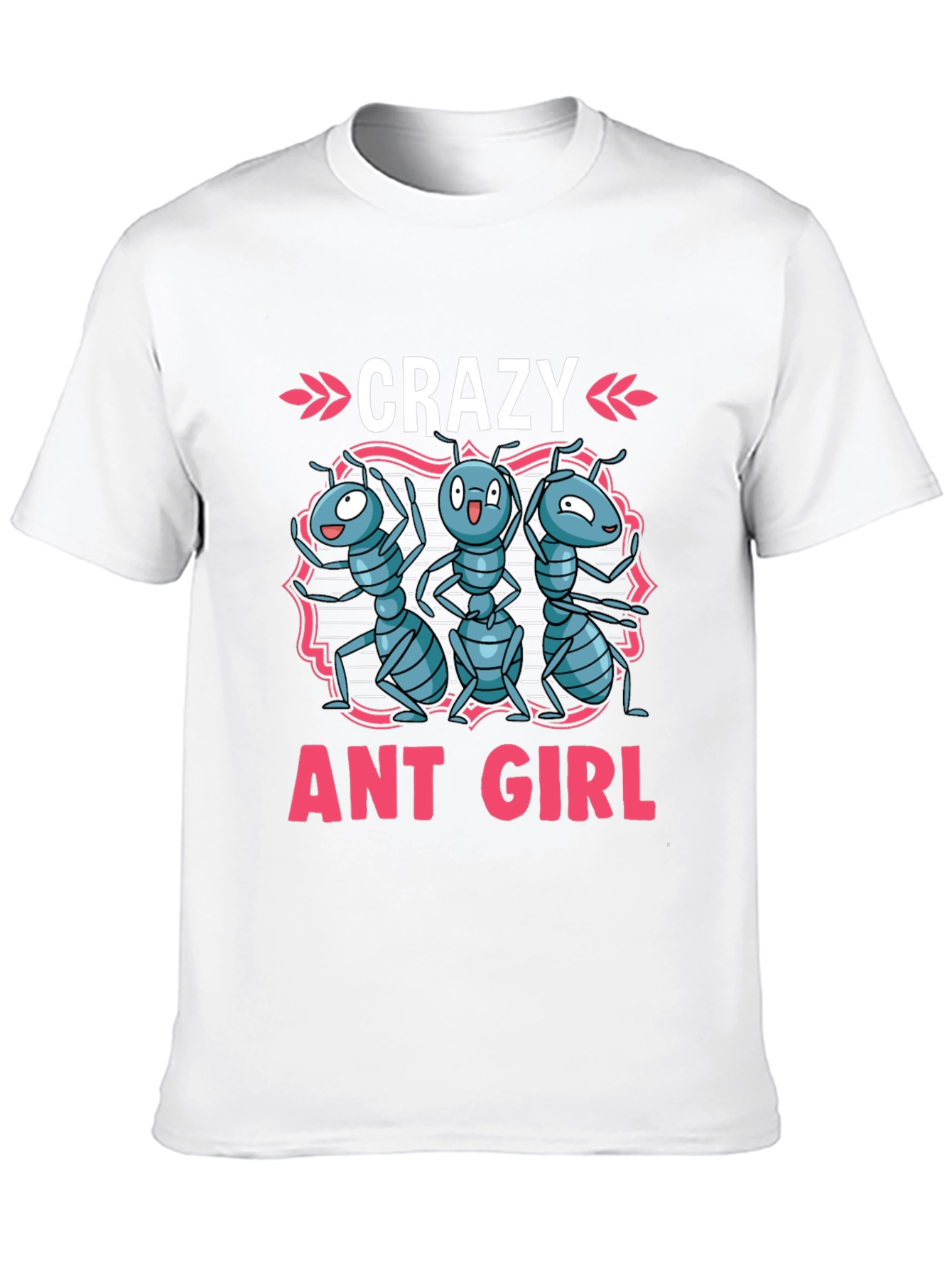 Crazy Ant Girl Graphic Tee - Novelty Womens T-Shirt