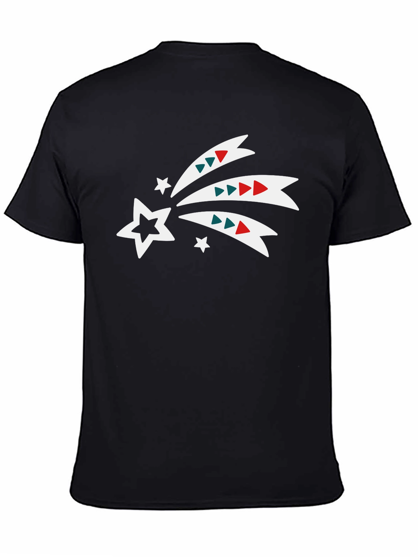 Festive Shooting Star Black Tee