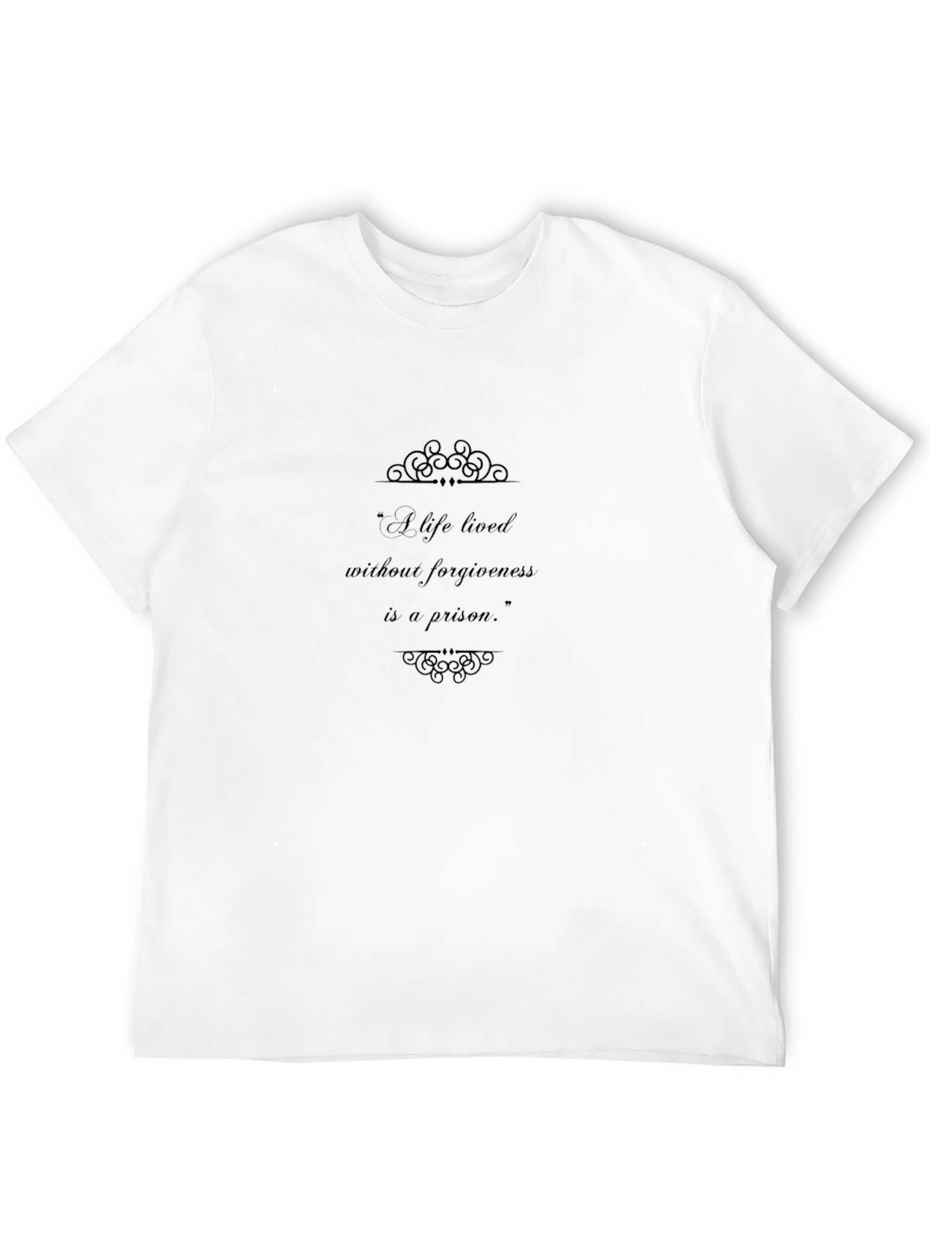 Forgiveness Quote T-Shirt - Unisex Black Tee