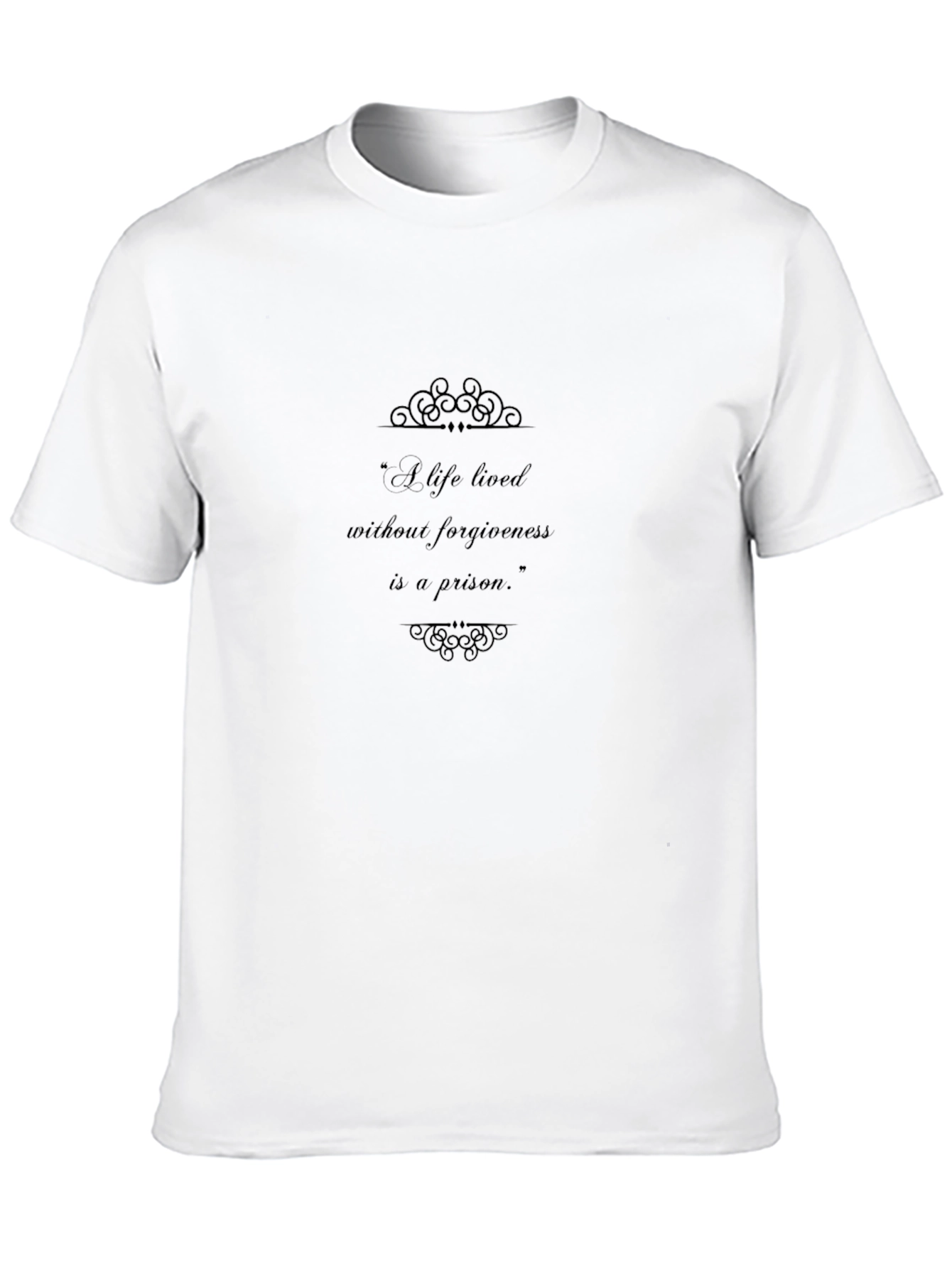 Forgiveness Quote T-Shirt - Unisex Black Tee