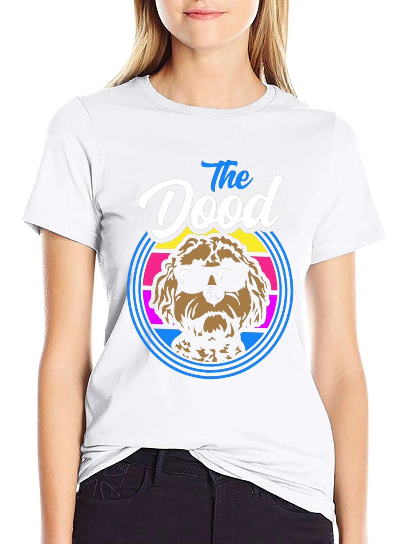 The Dood Dog Sunglasses Black T-Shirt