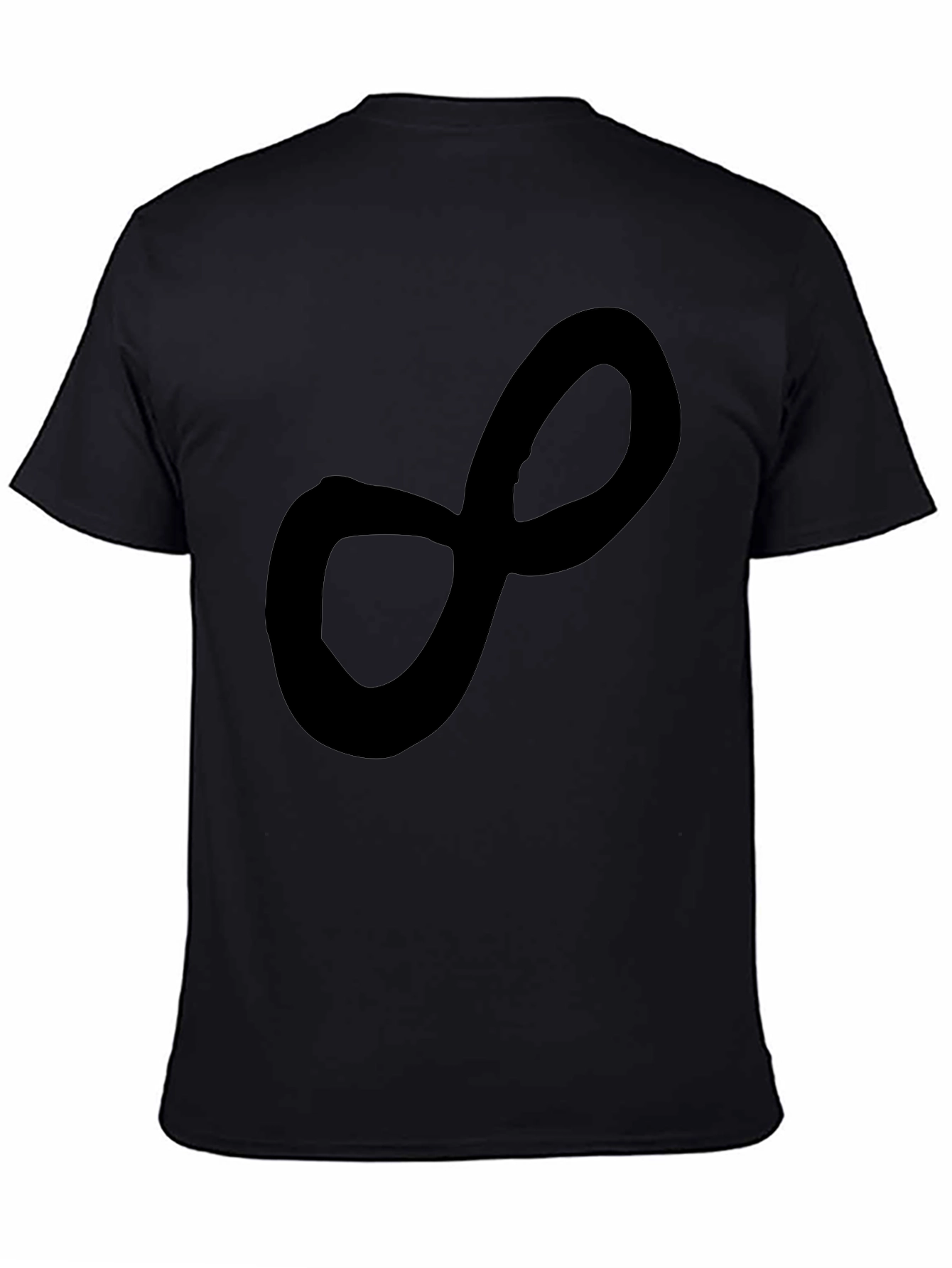 Infinity Symbol Black T-Shirt Casual Tee