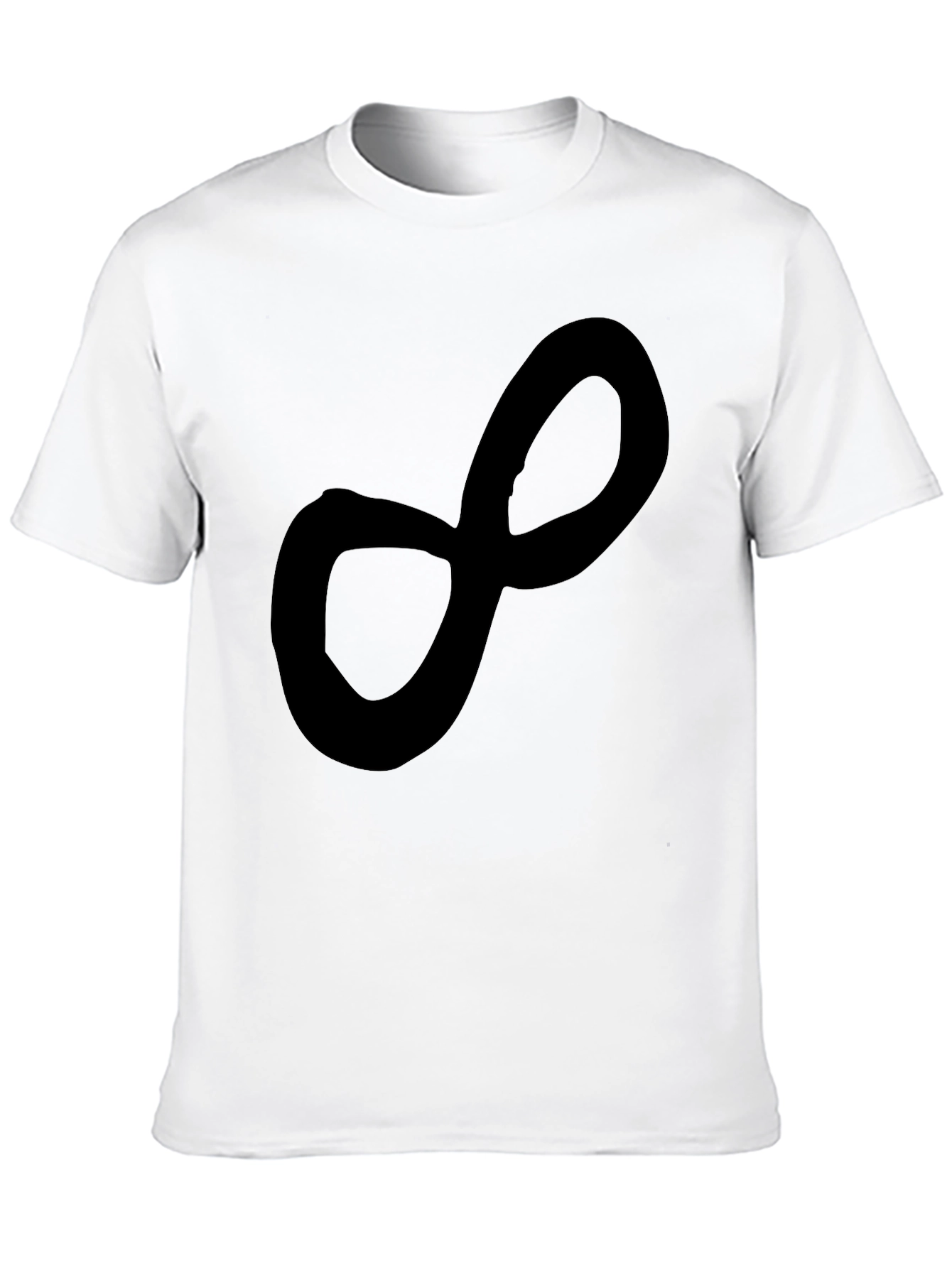 Infinity Symbol Black T-Shirt Casual Tee