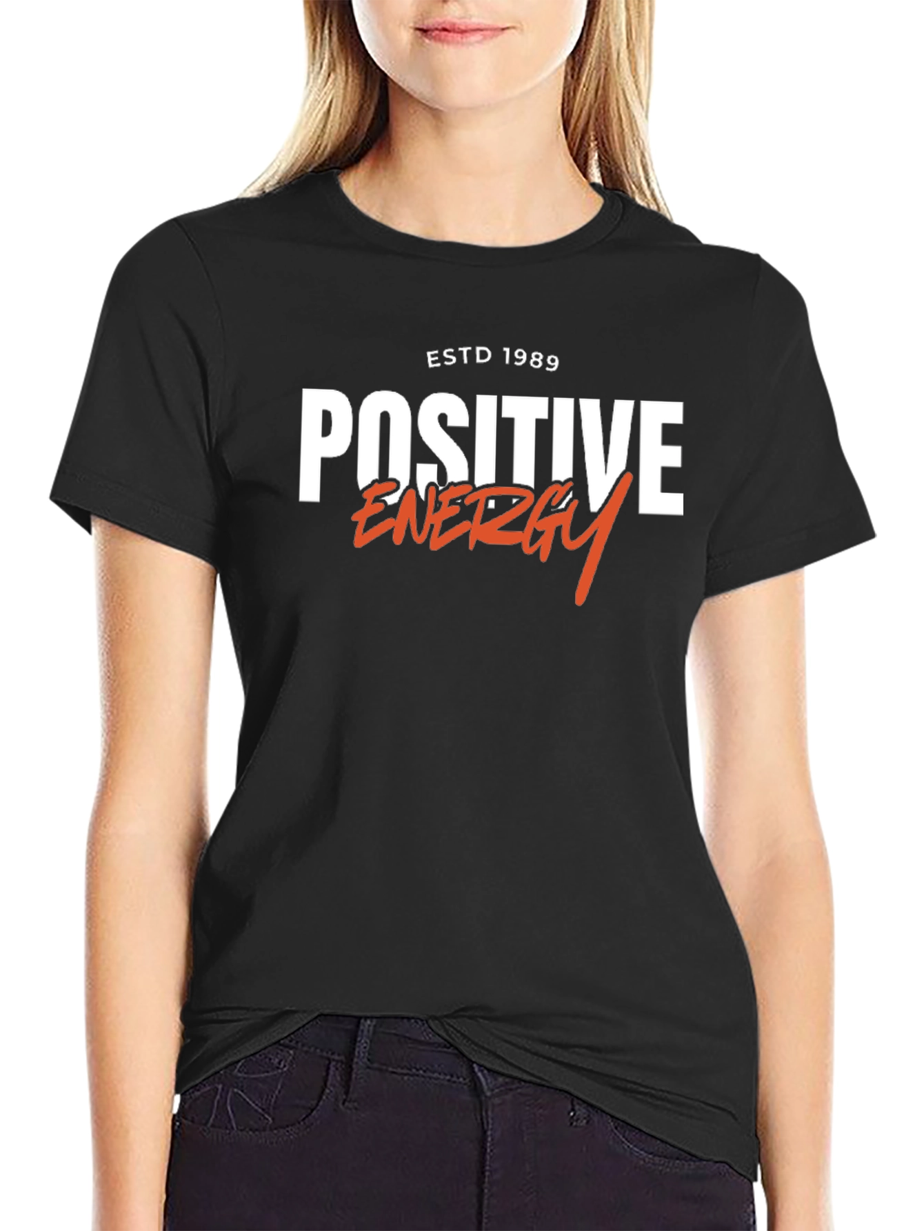Positive Energy Black Graphic Tee
