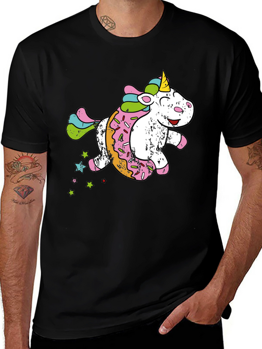 Unicorn Donut T-Shirt - Funny Graphic Tee