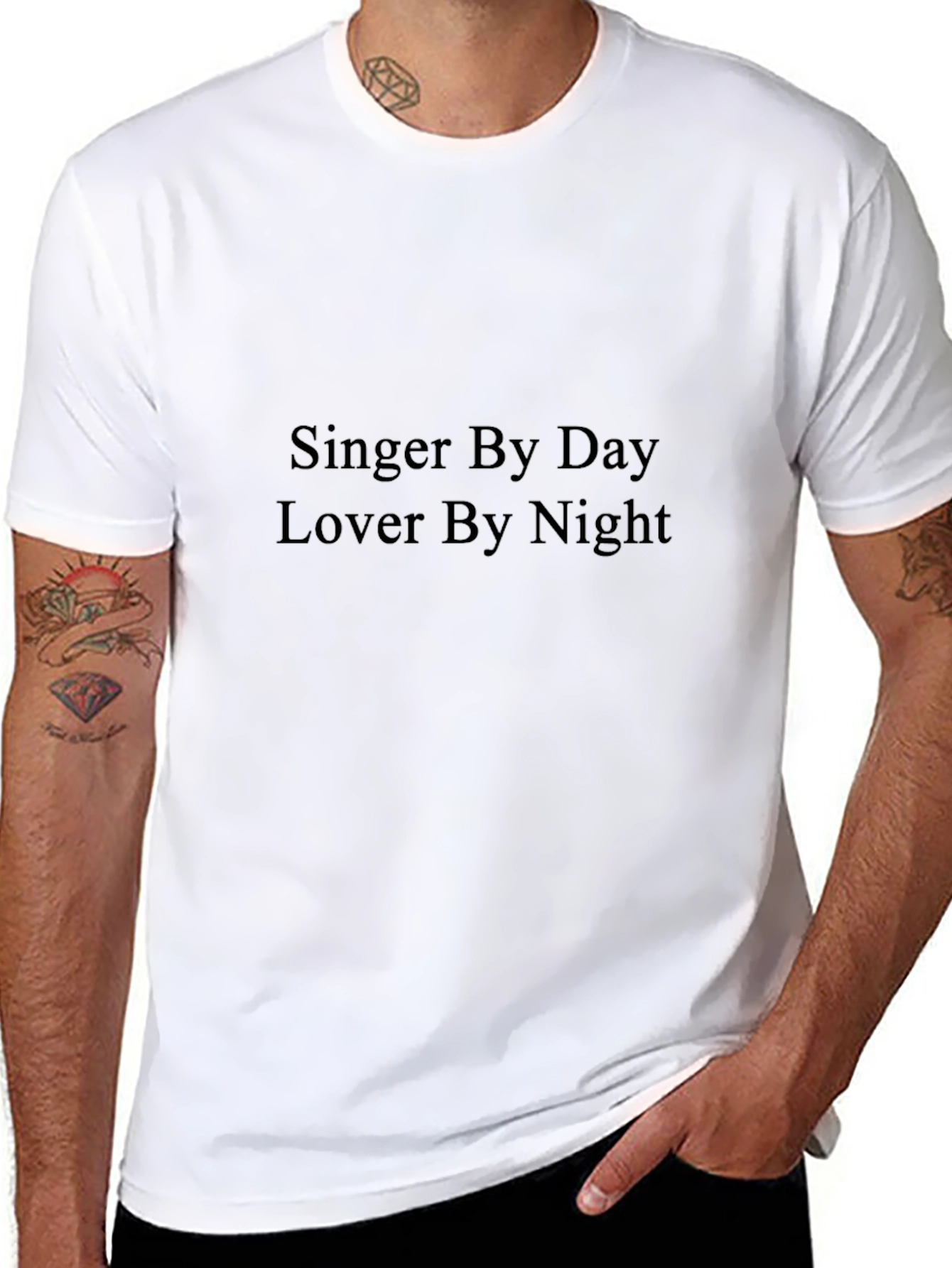 Singer By Day Lover By Night Black T-Shirt