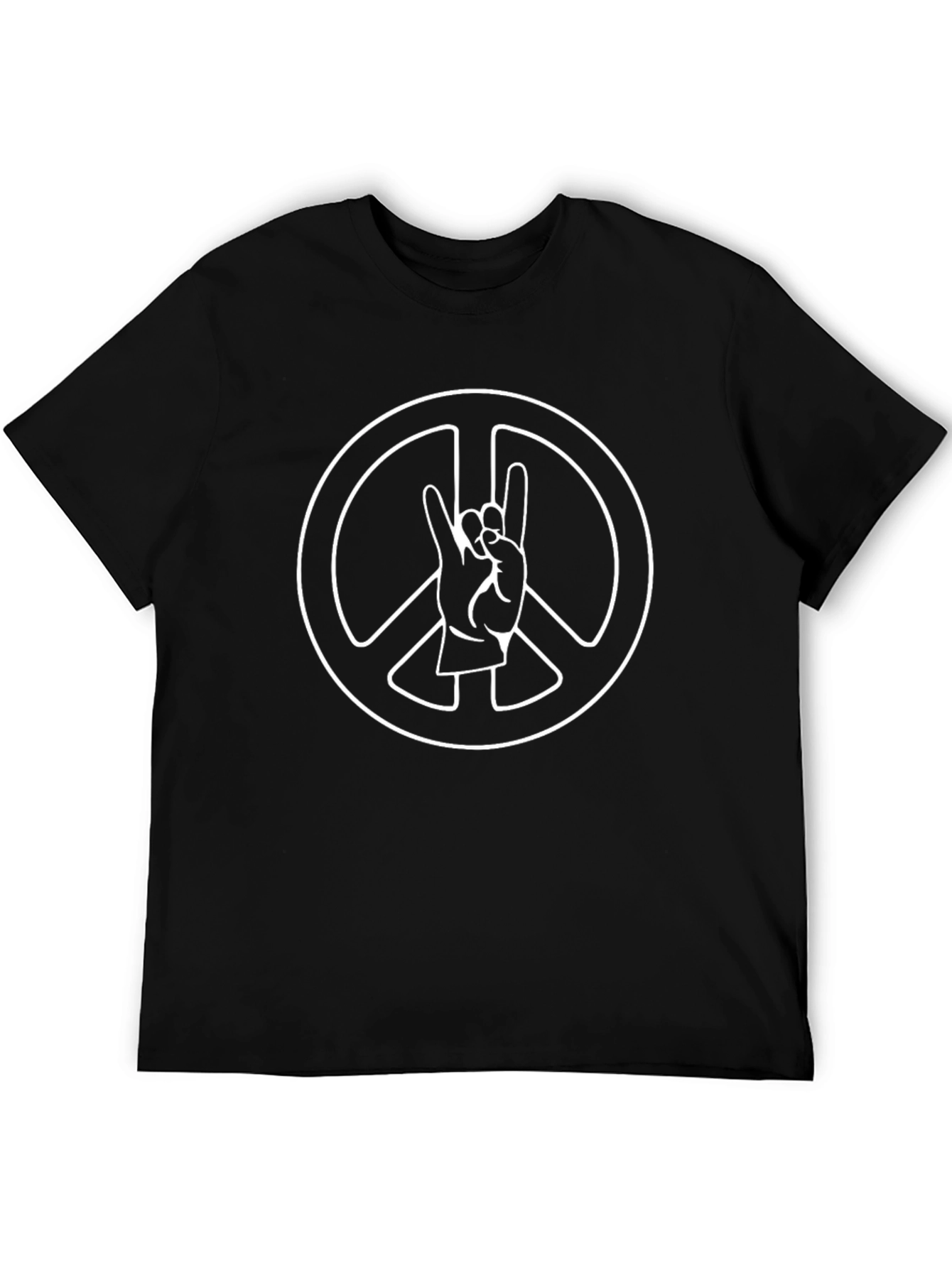 Peace Sign Hand Gesture Graphic Tee
