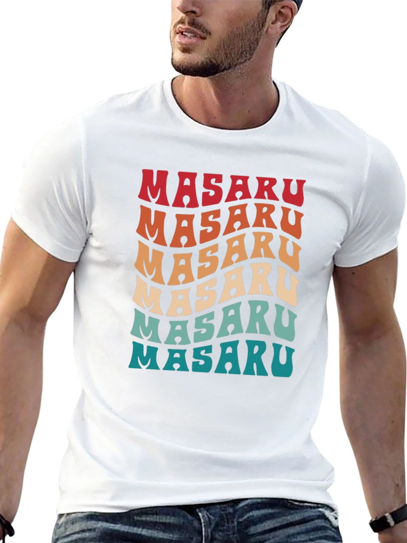 Retro Masaru Name T-Shirt
