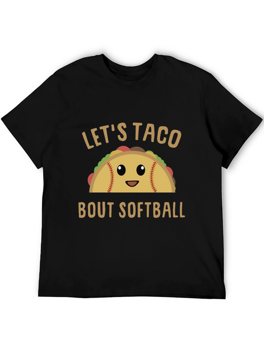 Lets Taco Bout Softball Graphic Tee