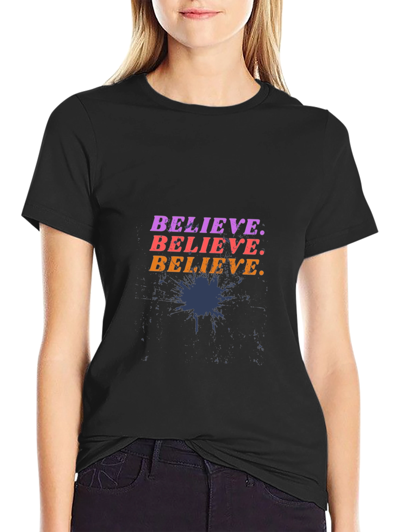 Believe Graphic T-Shirt - Mens Casual Tee