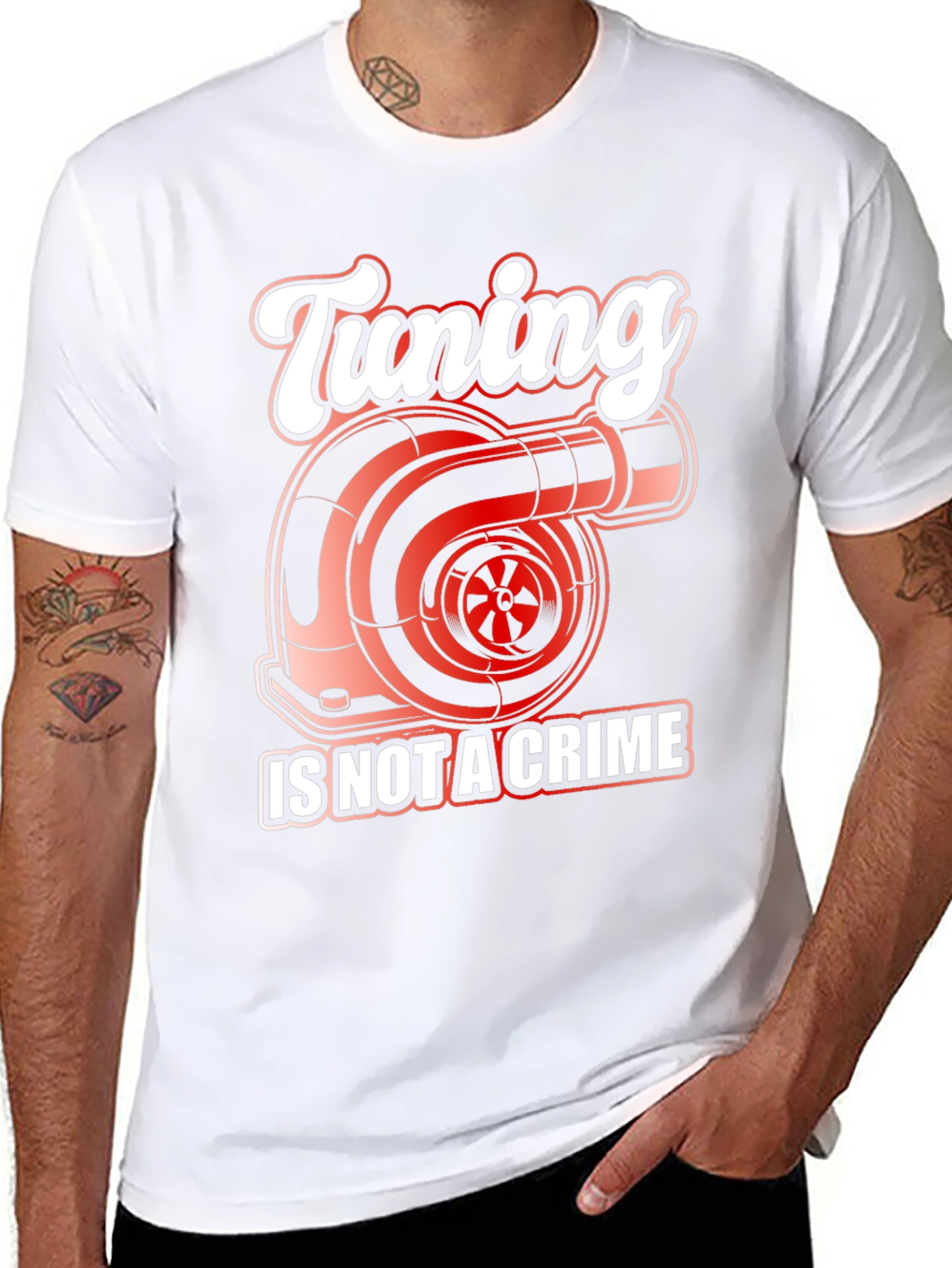 Tuning Is Not A Crime Graphic T-Shirt