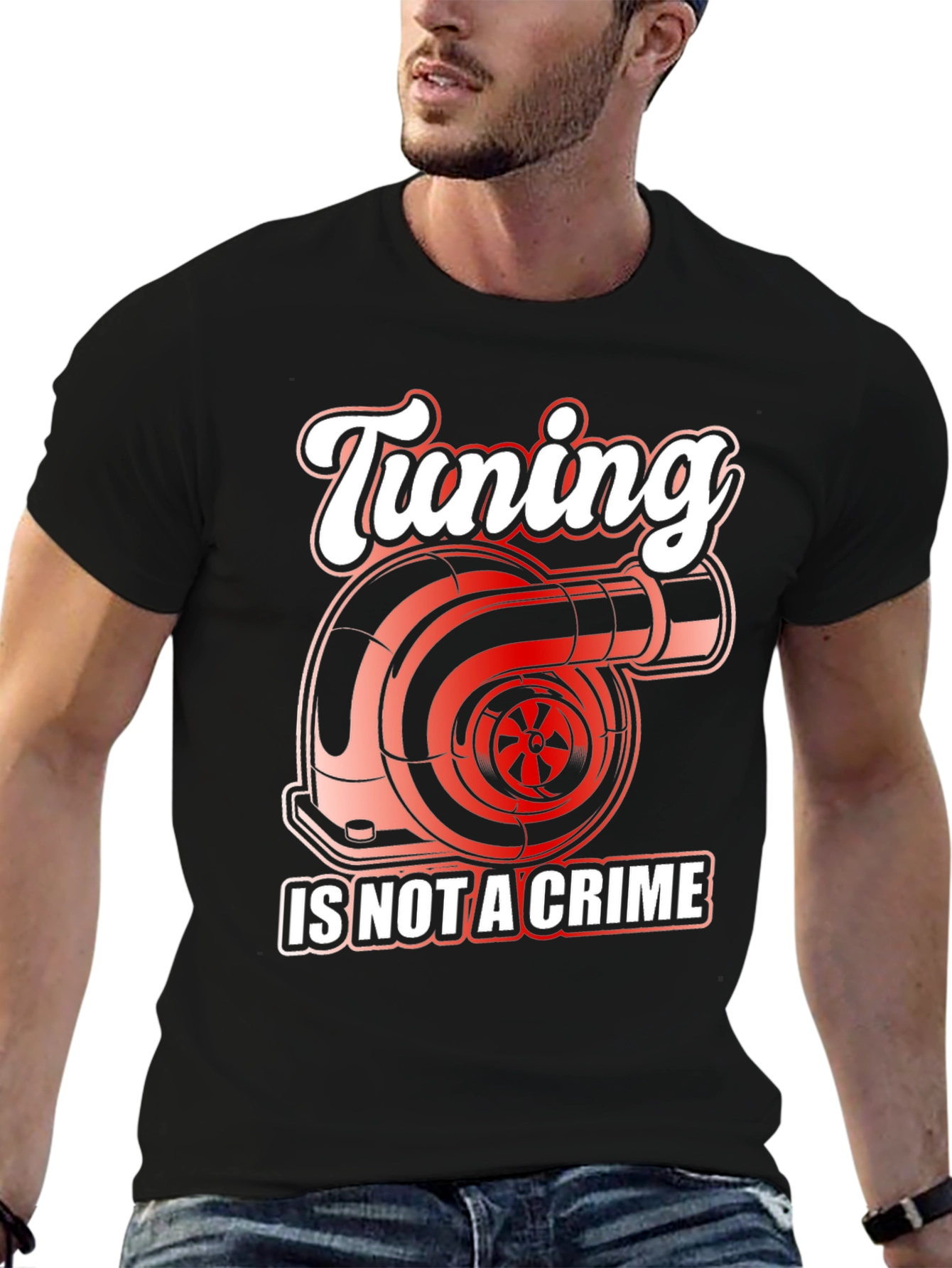 Tuning Is Not A Crime Graphic T-Shirt