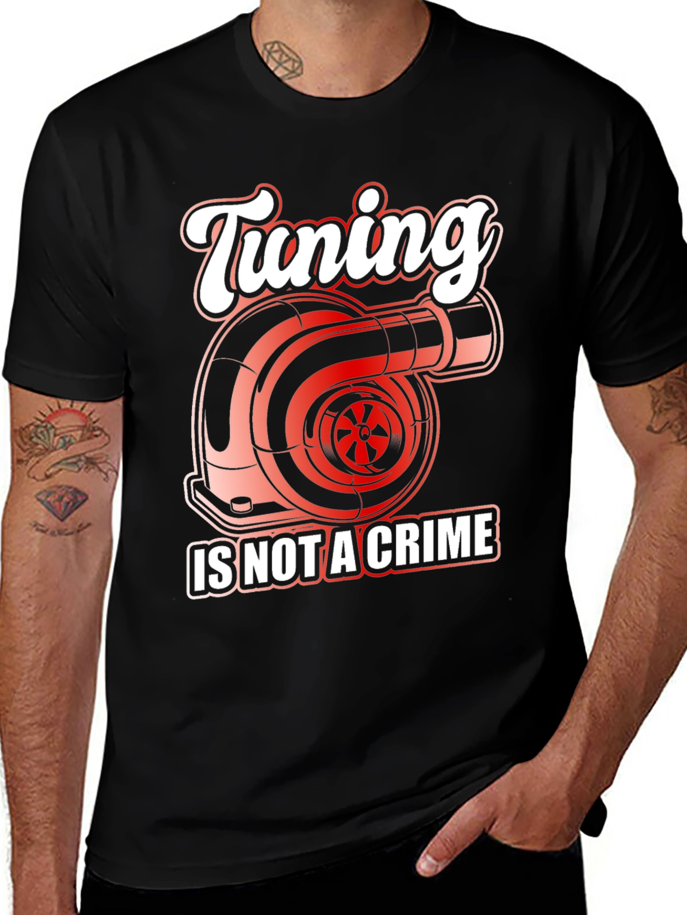 Tuning Is Not A Crime Graphic T-Shirt