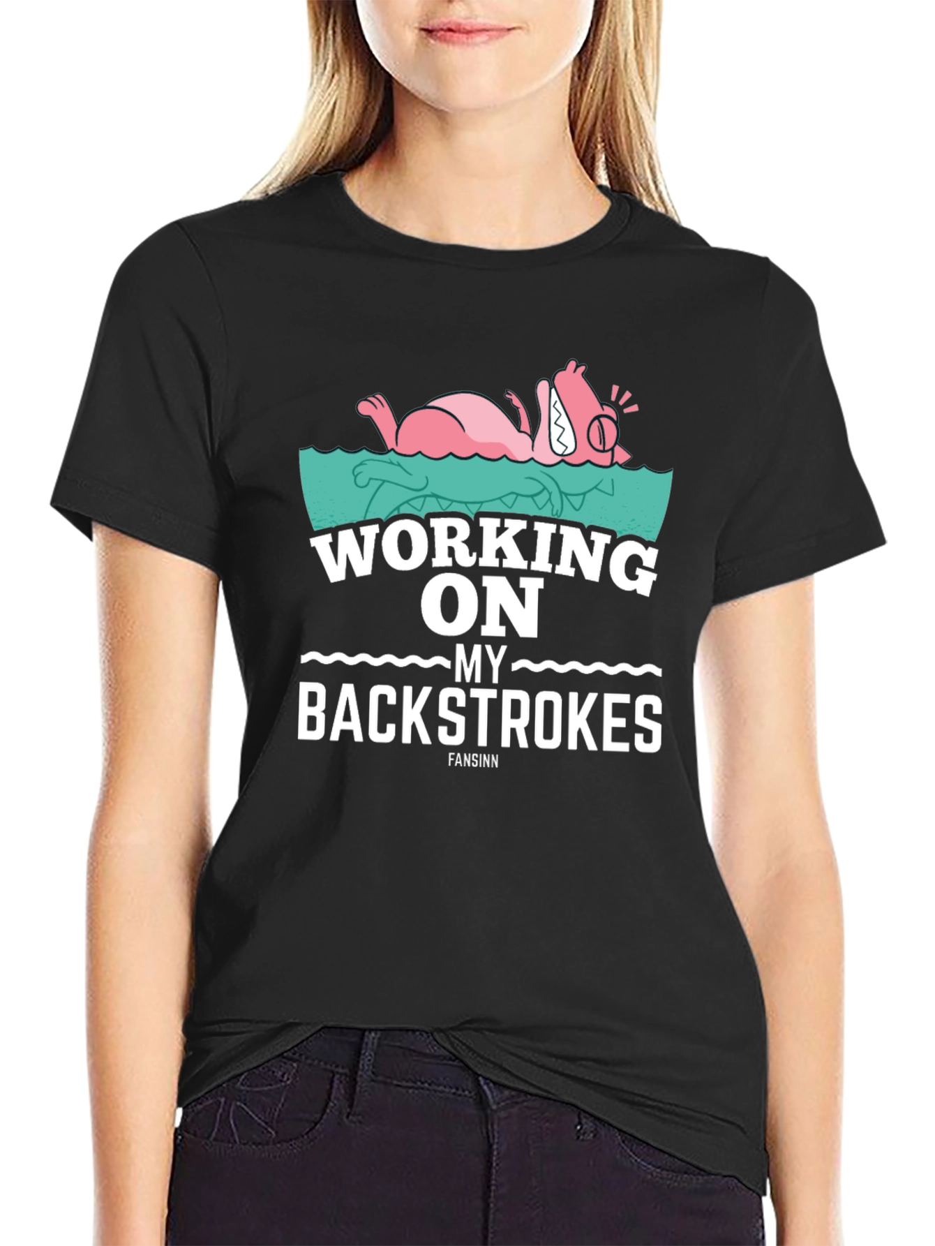 Working on My Backstrokes Tee