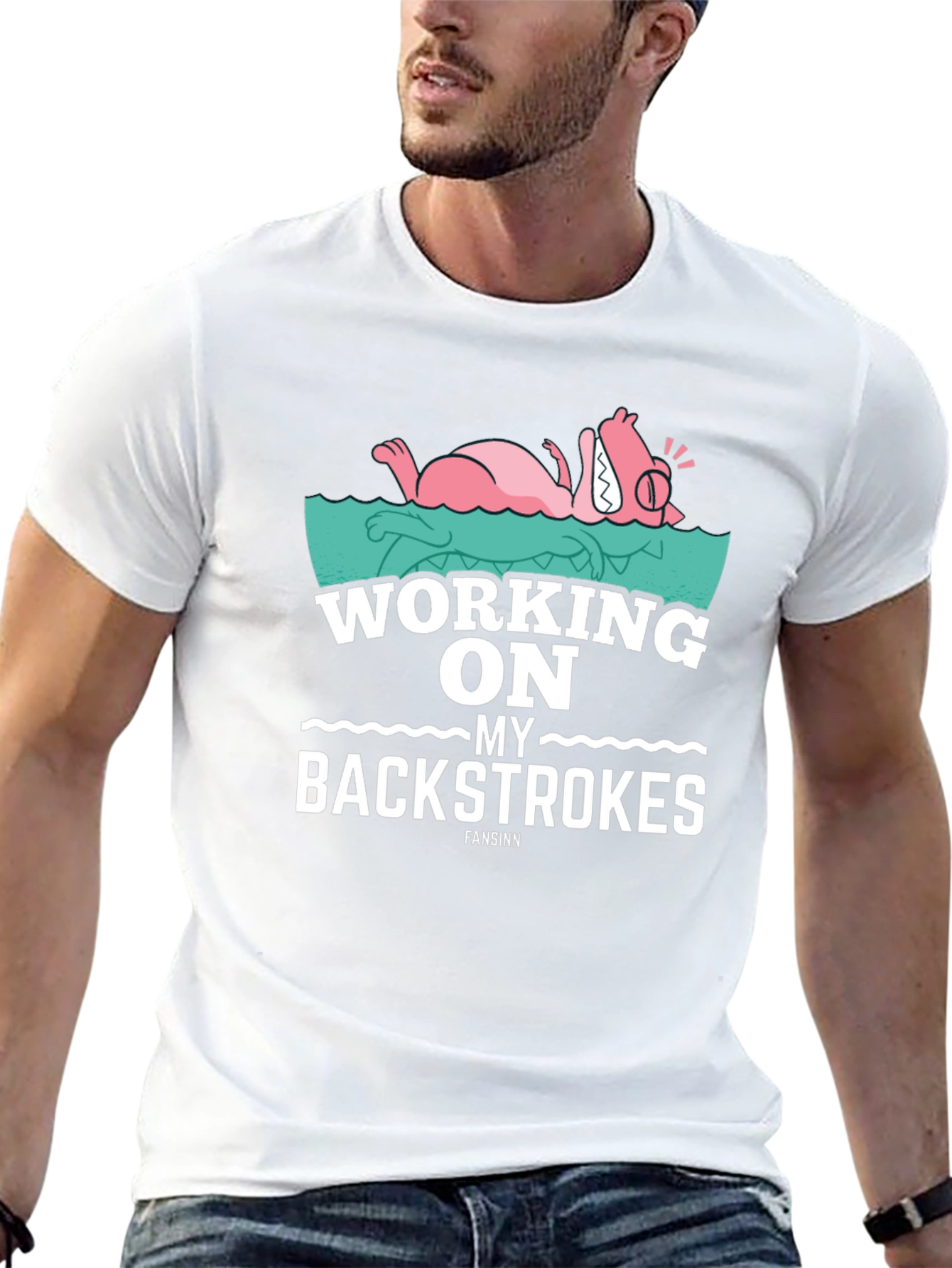 Working on My Backstrokes Tee