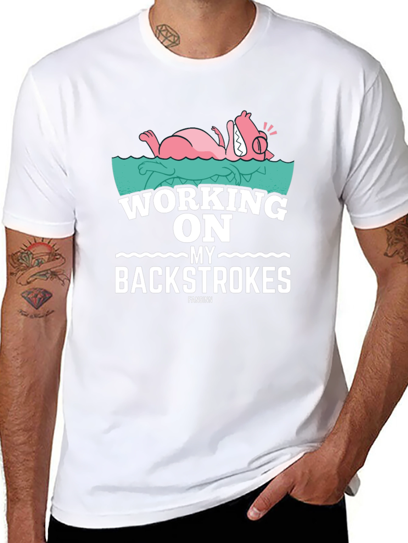 Working on My Backstrokes Tee