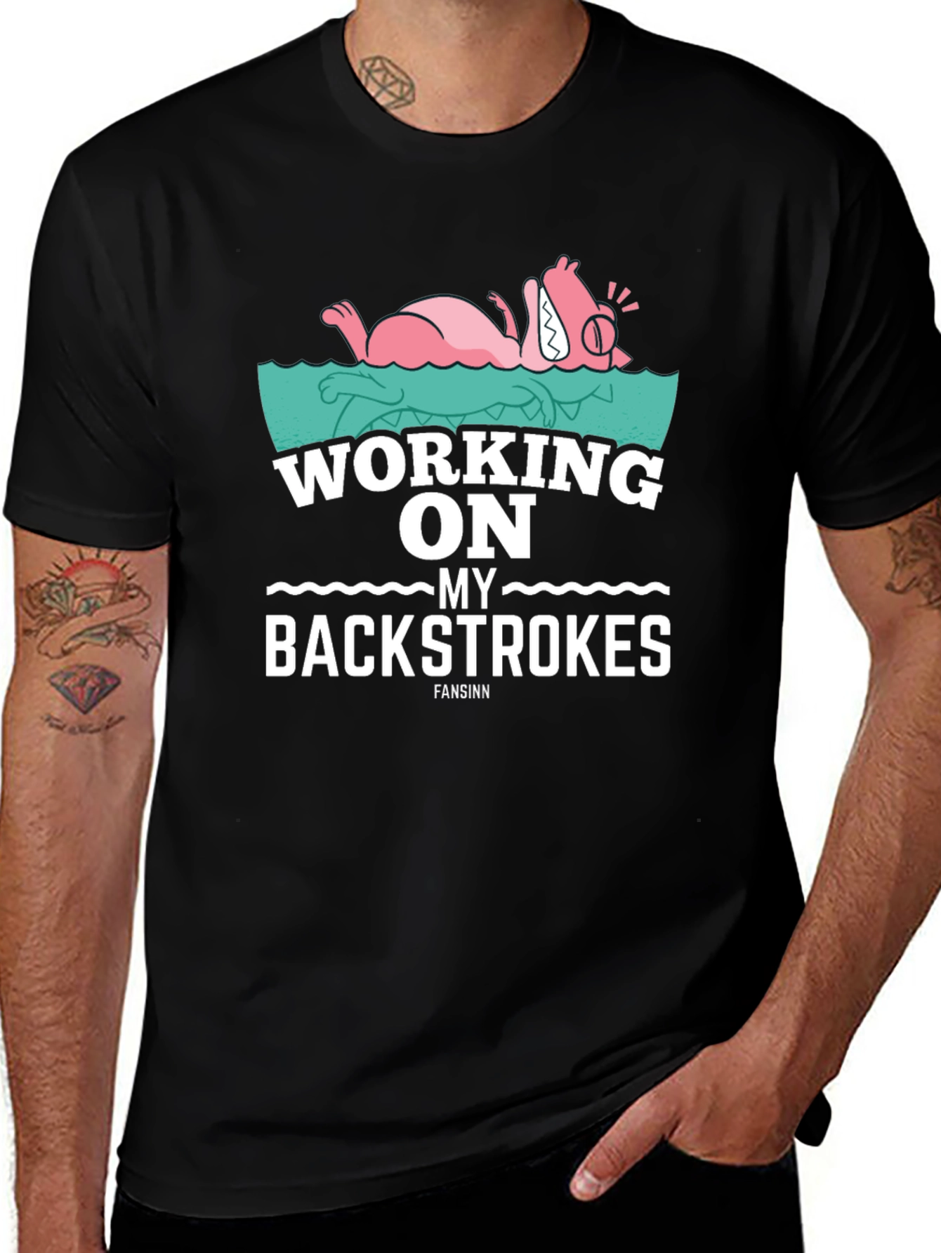 Working on My Backstrokes Tee