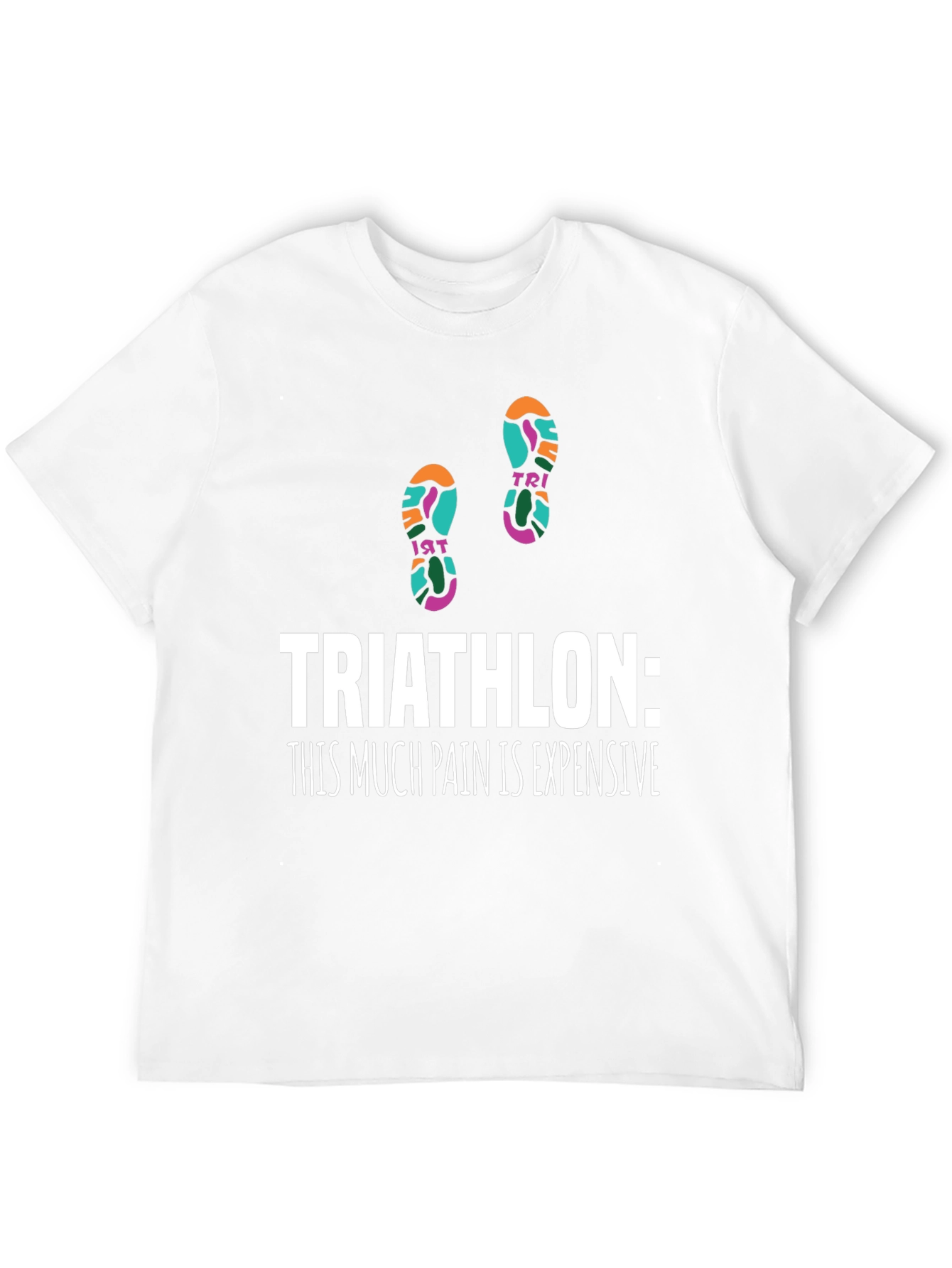 Triathlon Pain Funny Graphic Tee