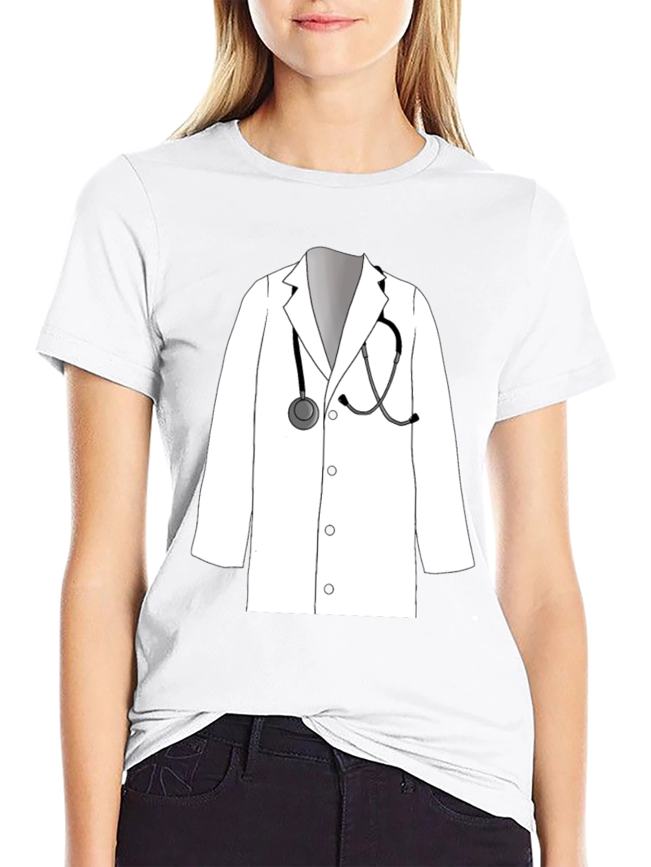 Doctor Lab Coat T-Shirt - Novelty Medical Tee