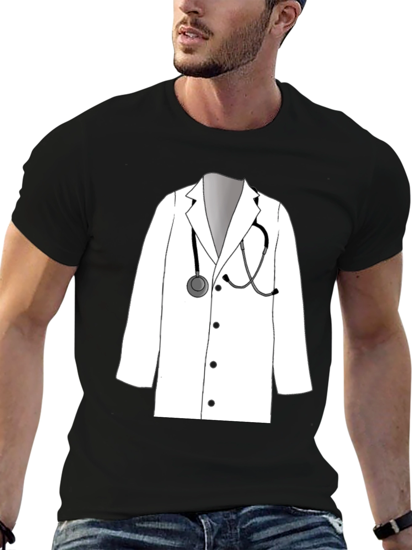 Doctor Lab Coat T-Shirt - Novelty Medical Tee