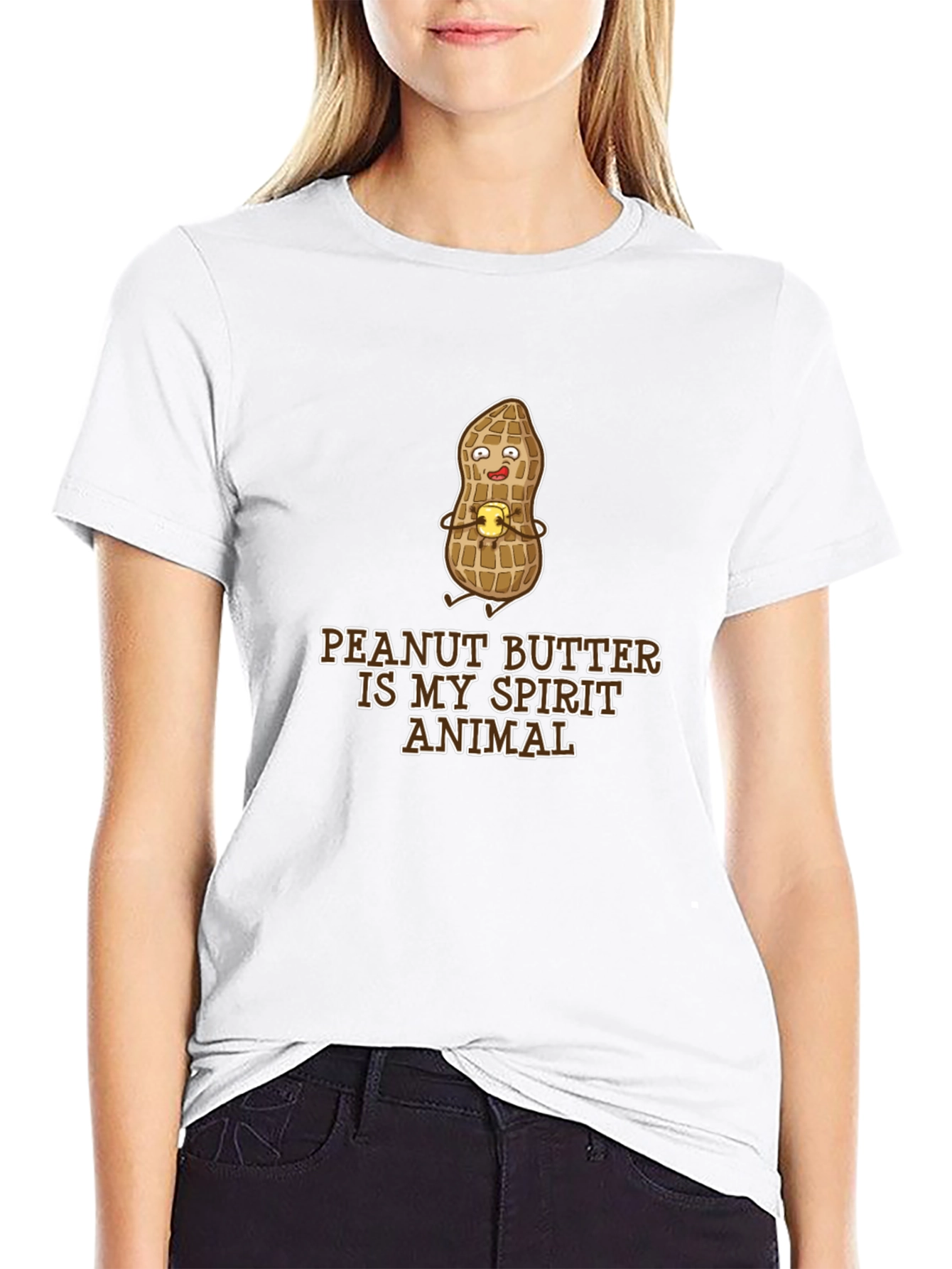 Peanut Butter Spirit Animal Black T-Shirt