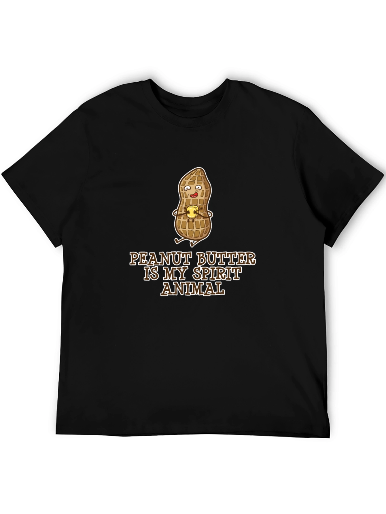 Peanut Butter Spirit Animal Black T-Shirt