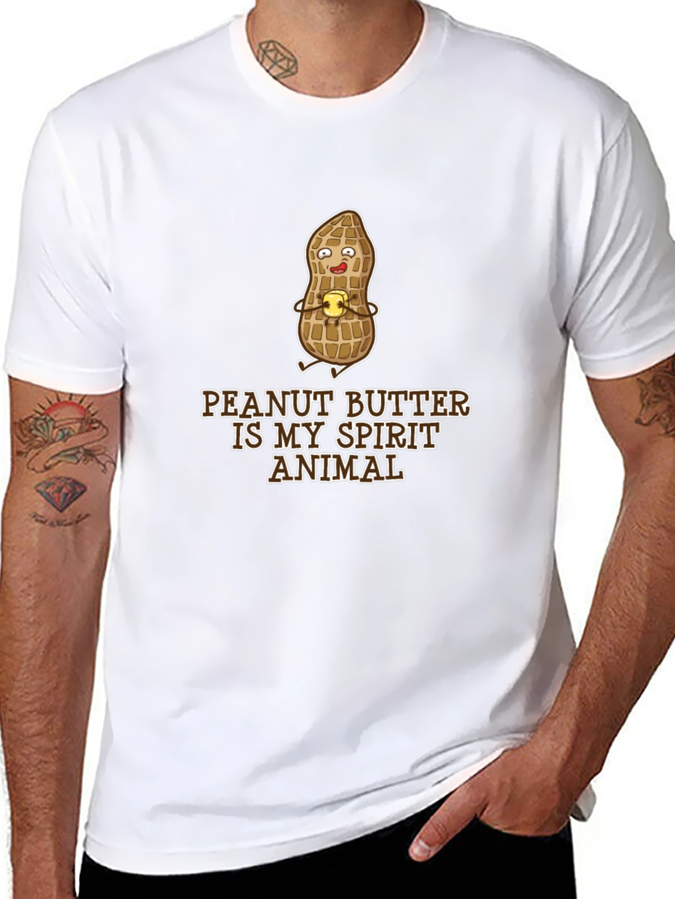 Peanut Butter Spirit Animal Black T-Shirt