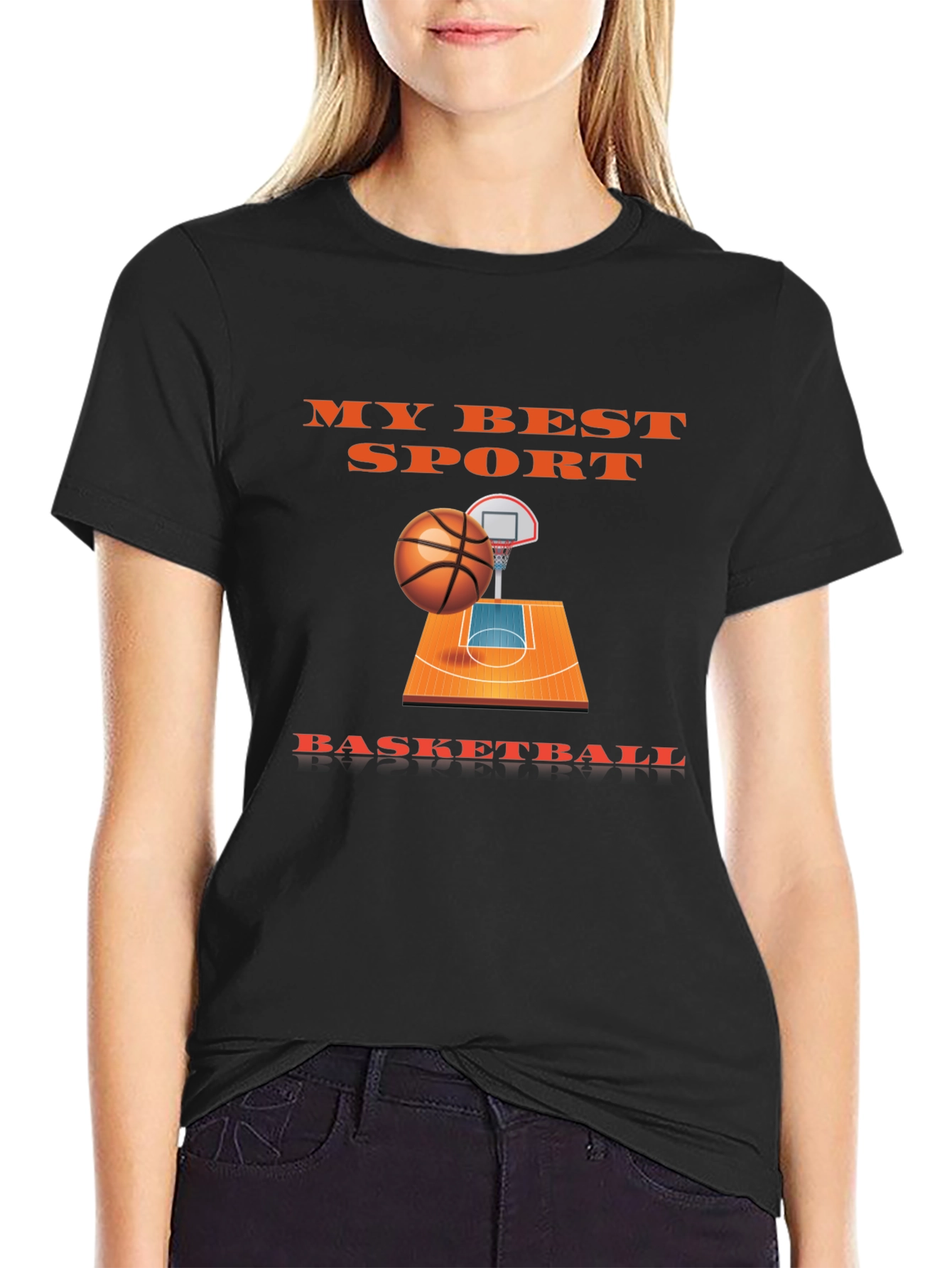 My Best Sport Basketball Graphic T-Shirt