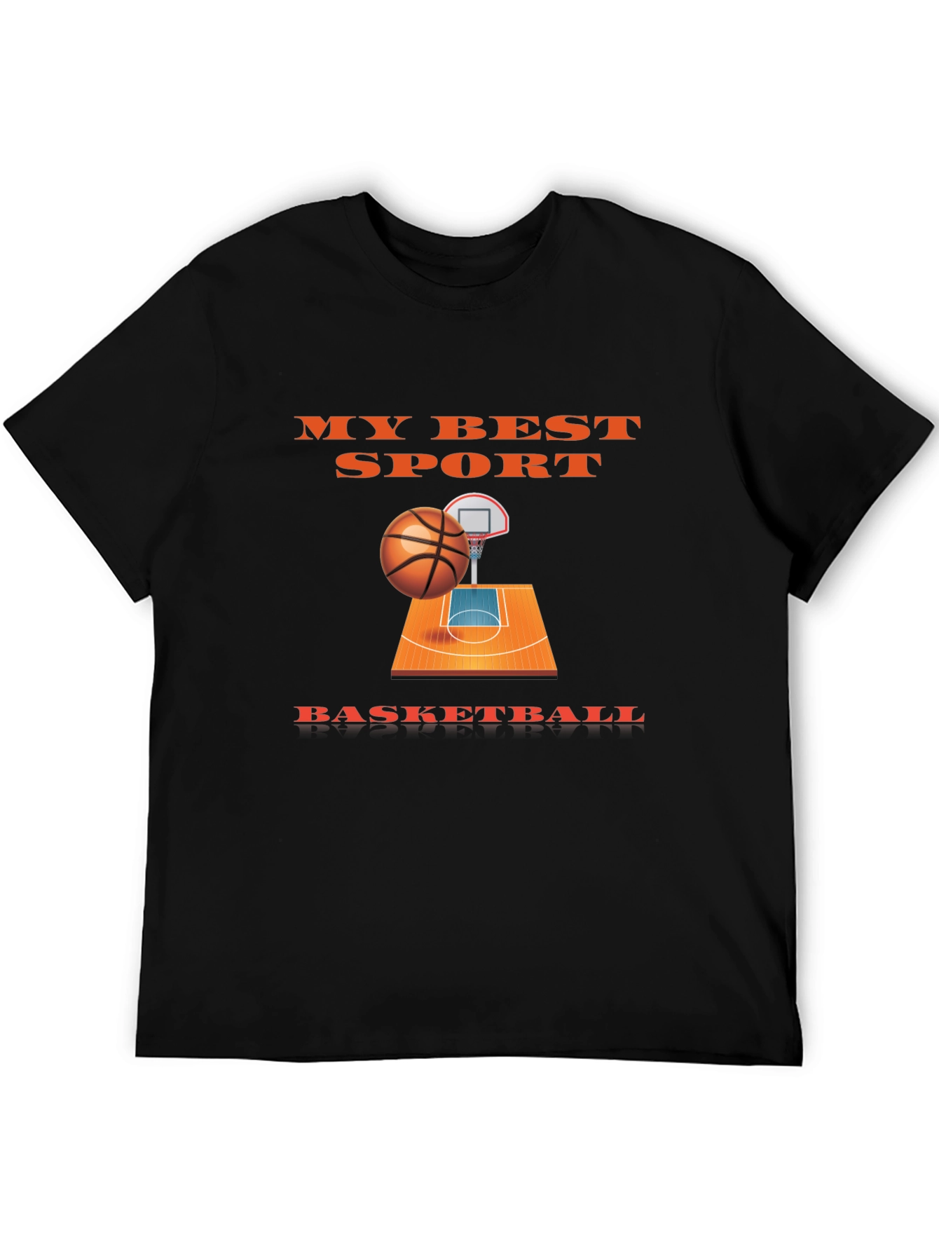 My Best Sport Basketball Graphic T-Shirt