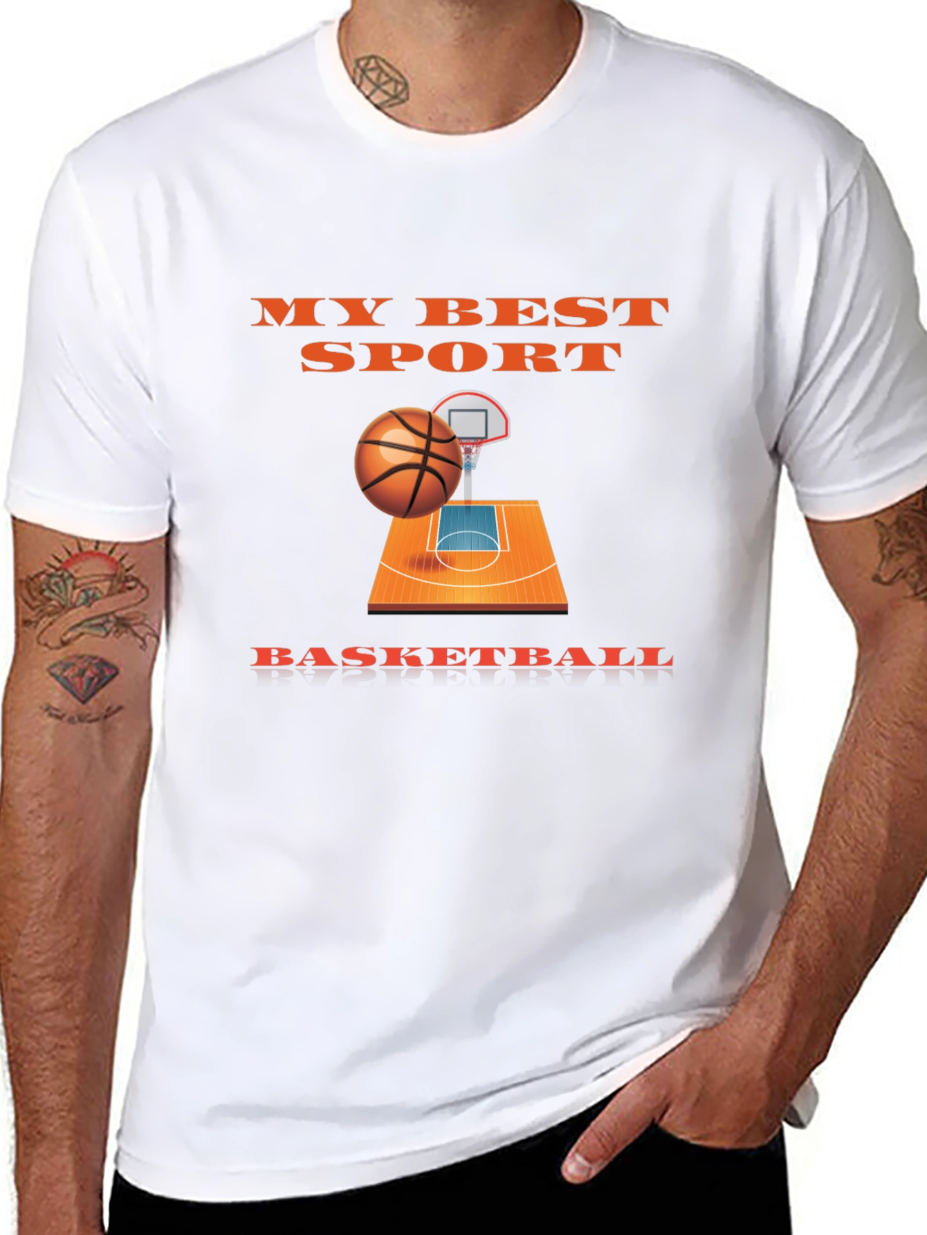 My Best Sport Basketball Graphic T-Shirt