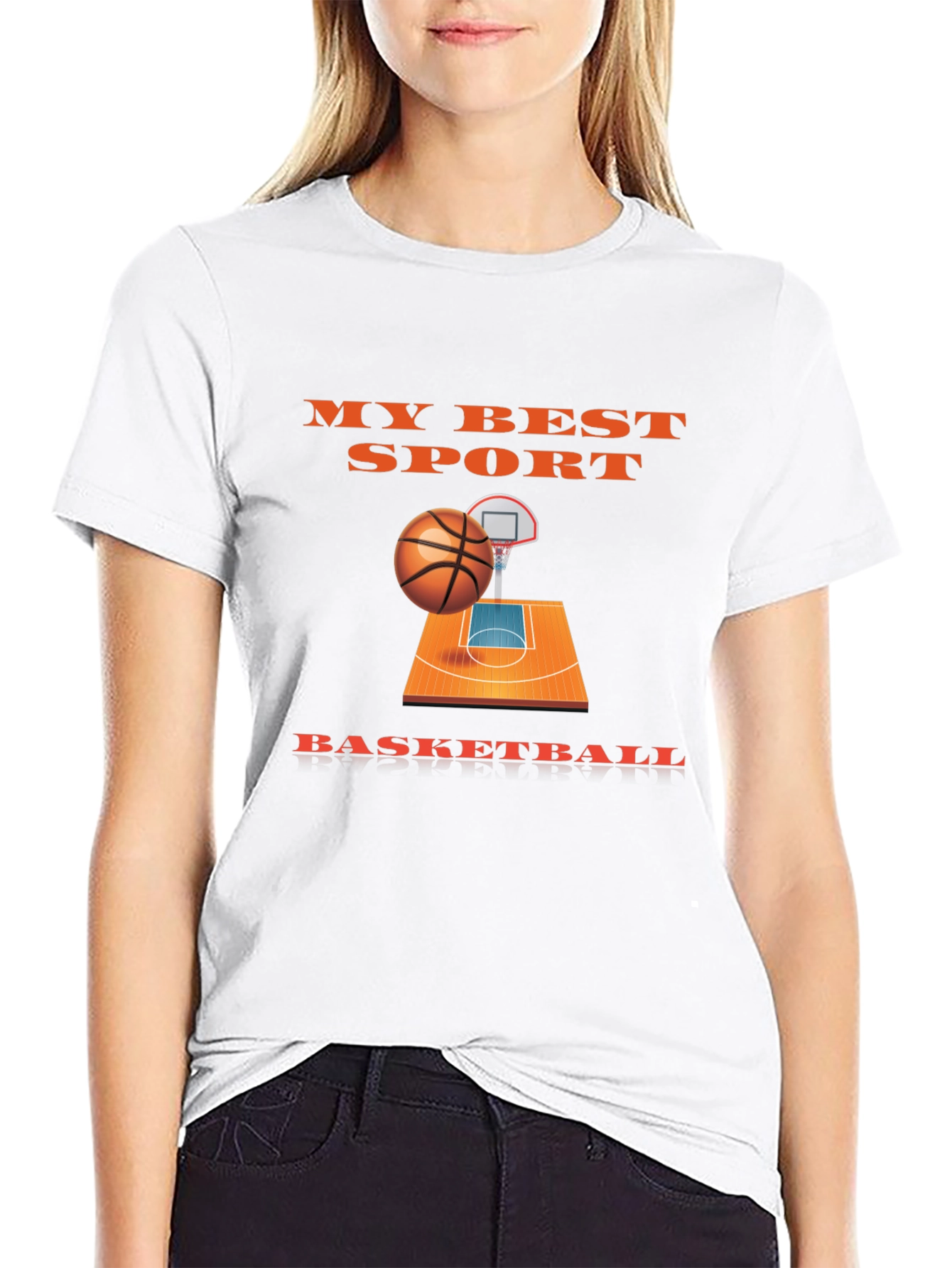 My Best Sport Basketball Graphic T-Shirt