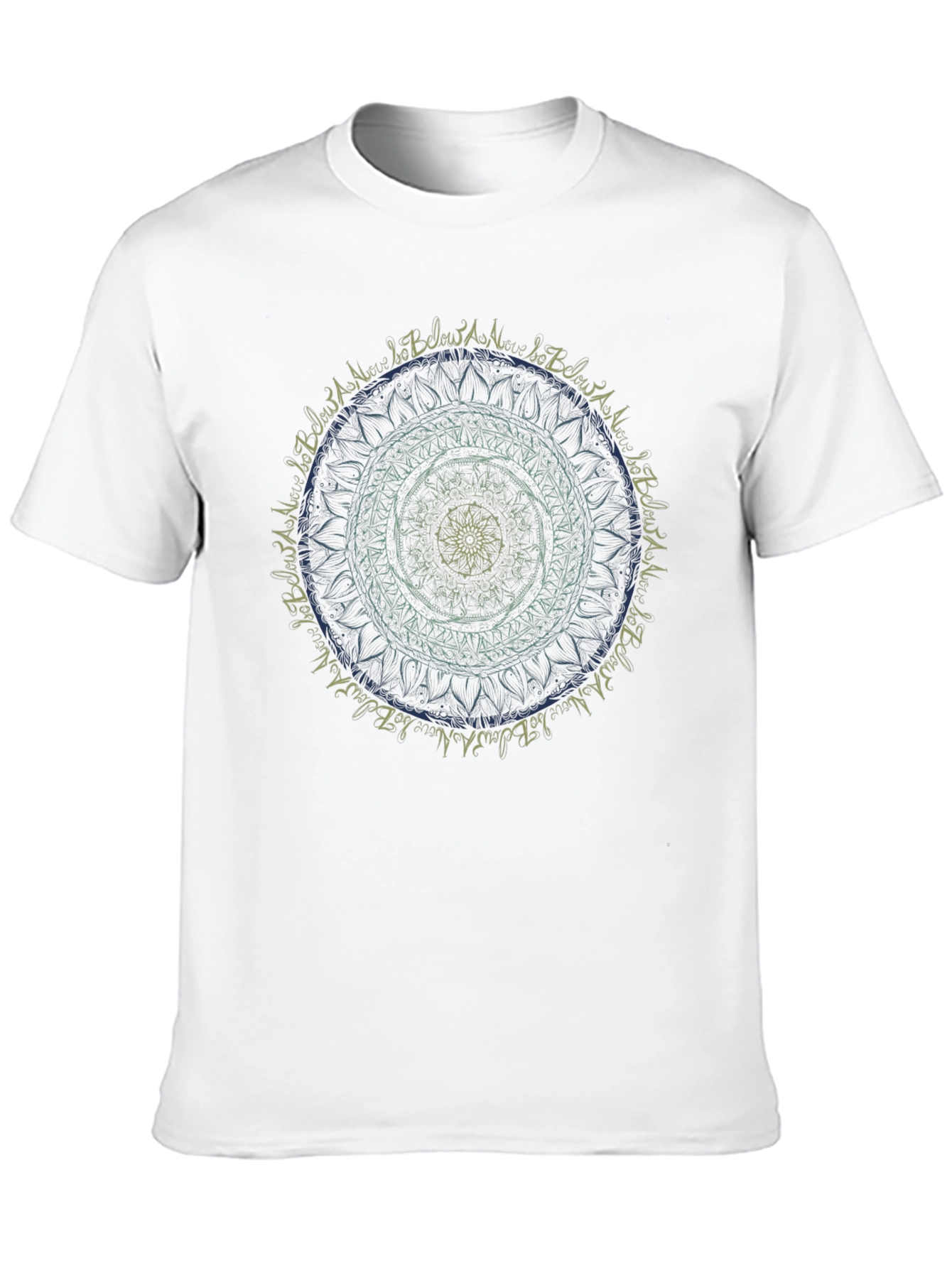 Mandala Graphic Print Black T-Shirt