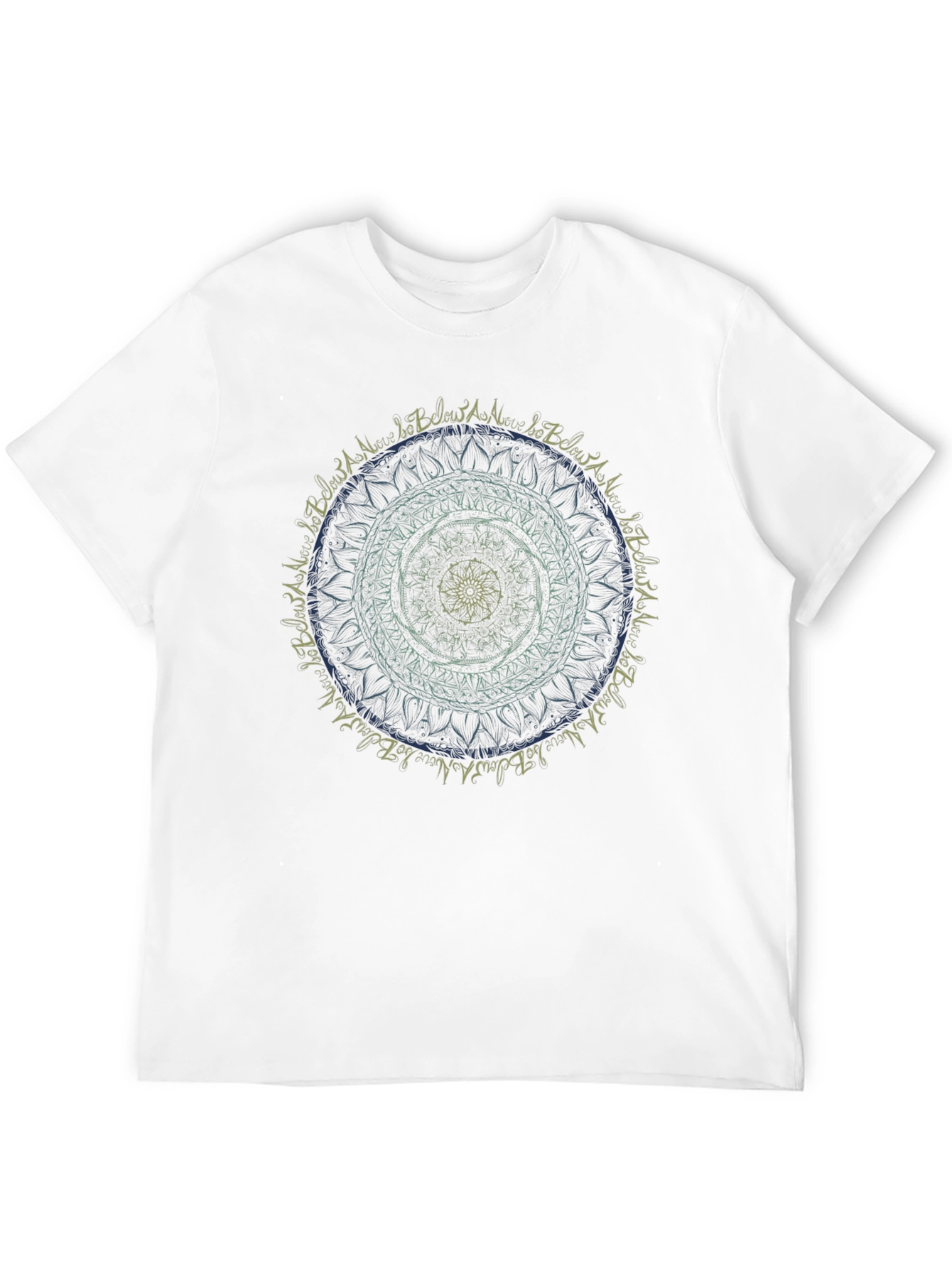 Mandala Graphic Print Black T-Shirt