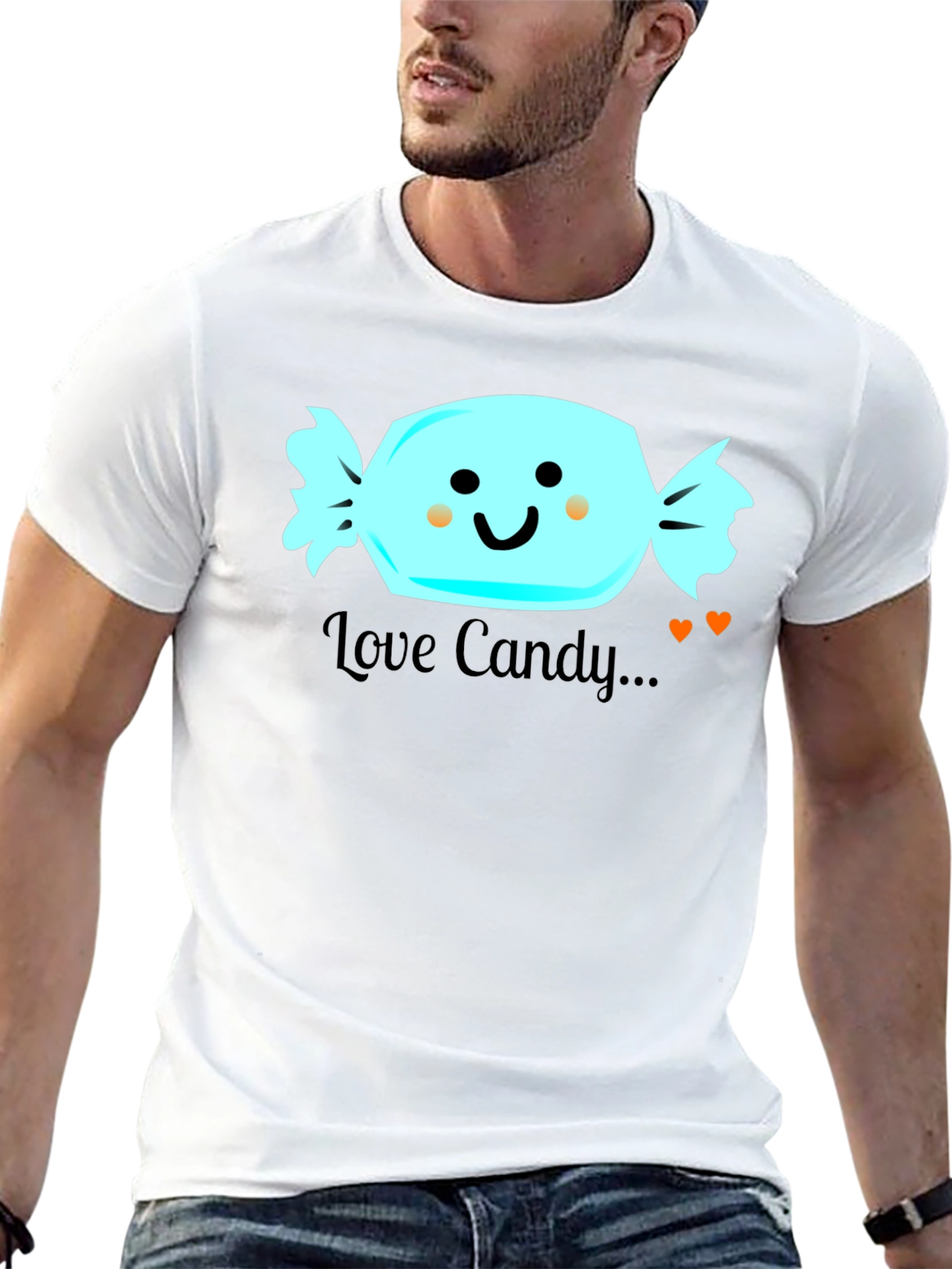 Love Candy Graphic T-Shirt - Cute and Fun Design