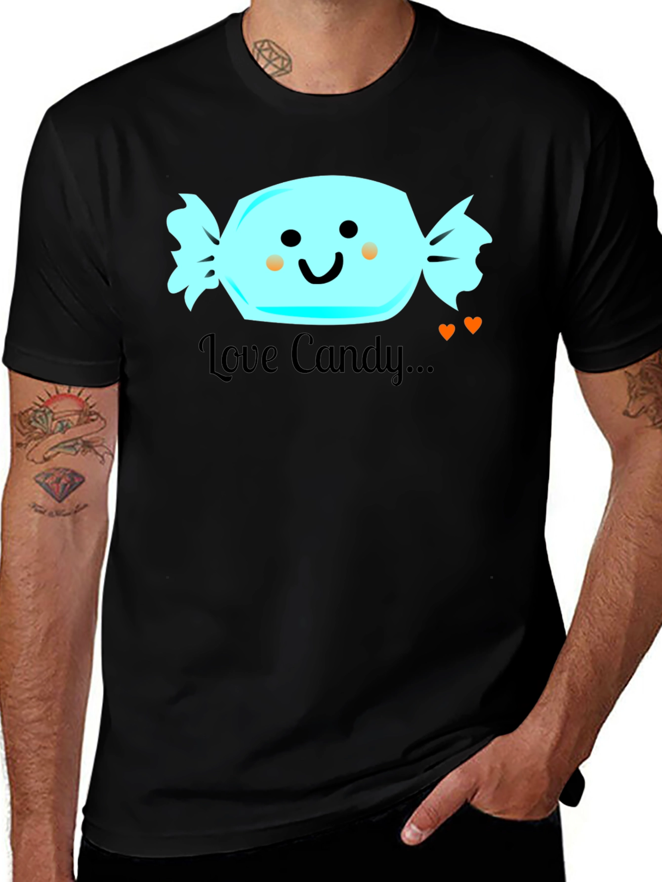 Love Candy Graphic T-Shirt - Cute and Fun Design