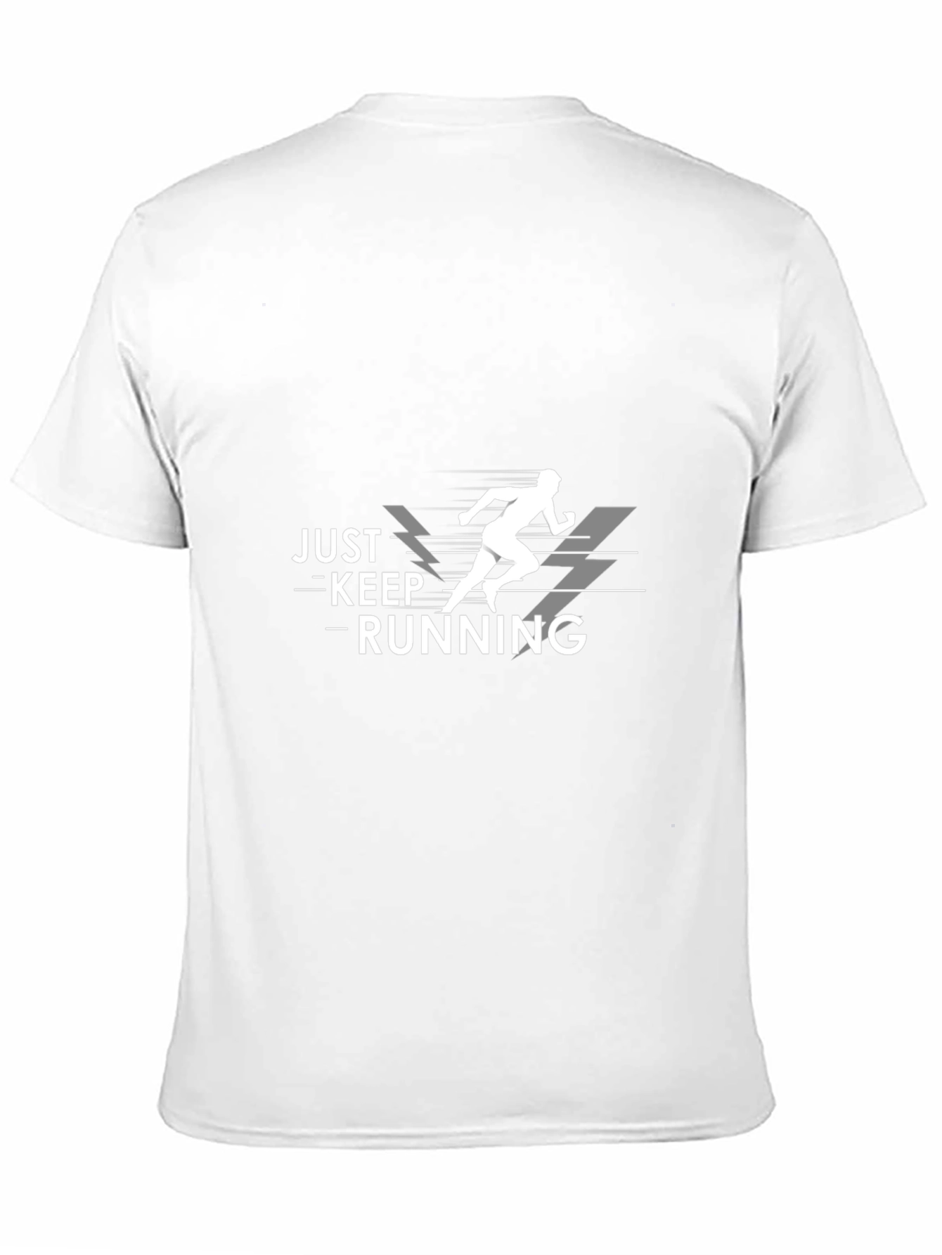 Just Keep Running Black Graphic Tee