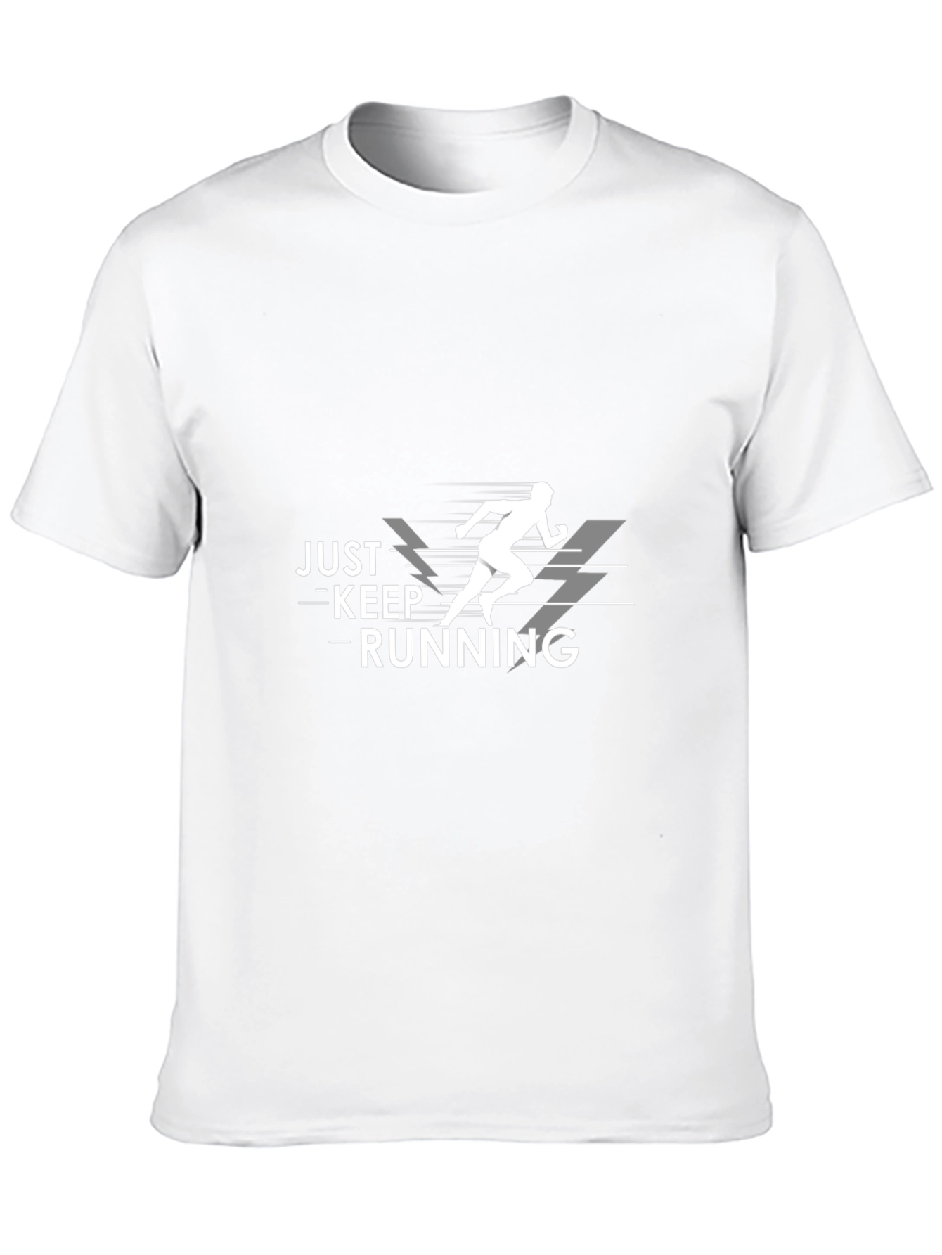 Just Keep Running Black Graphic Tee