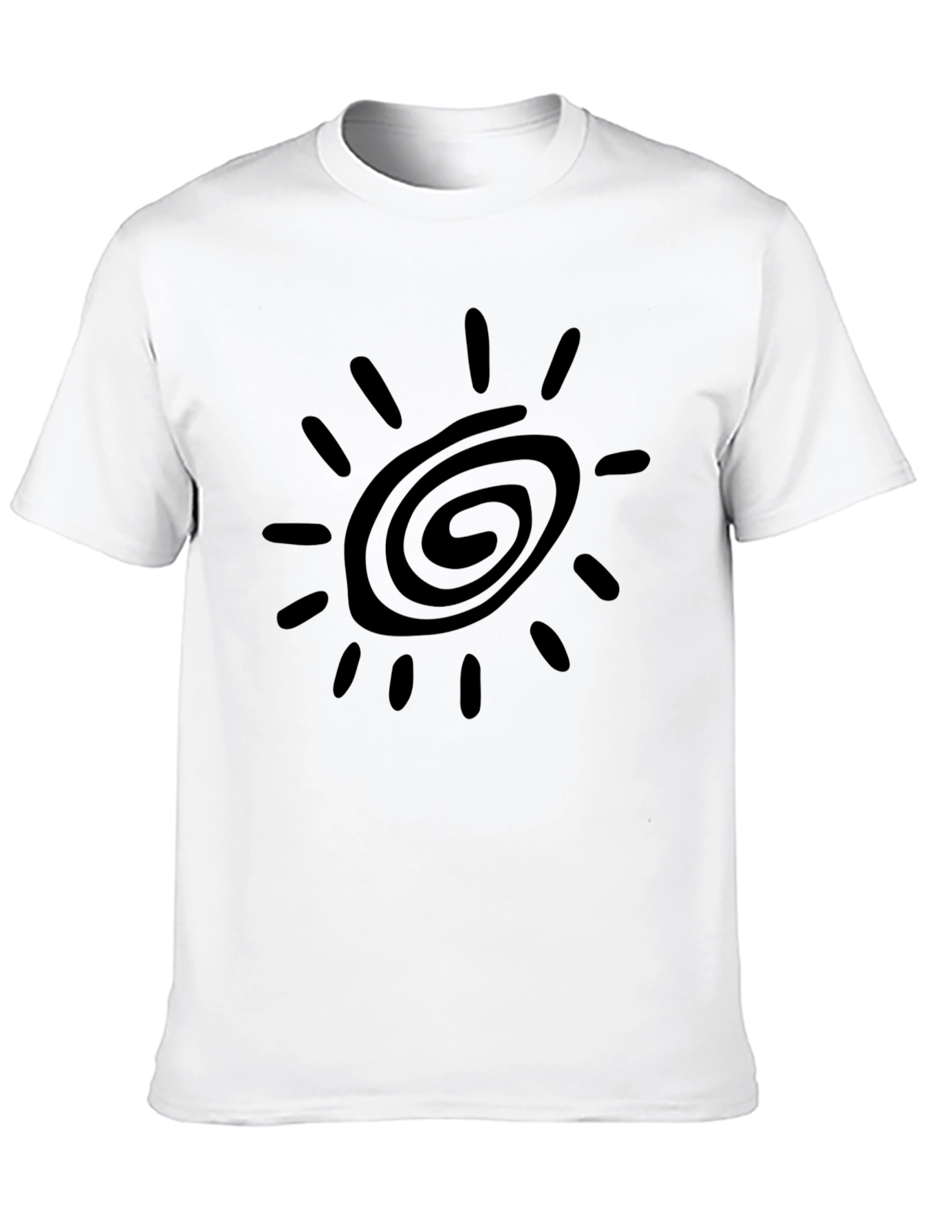 Black Sun Graphic Tee - Casual Comfort