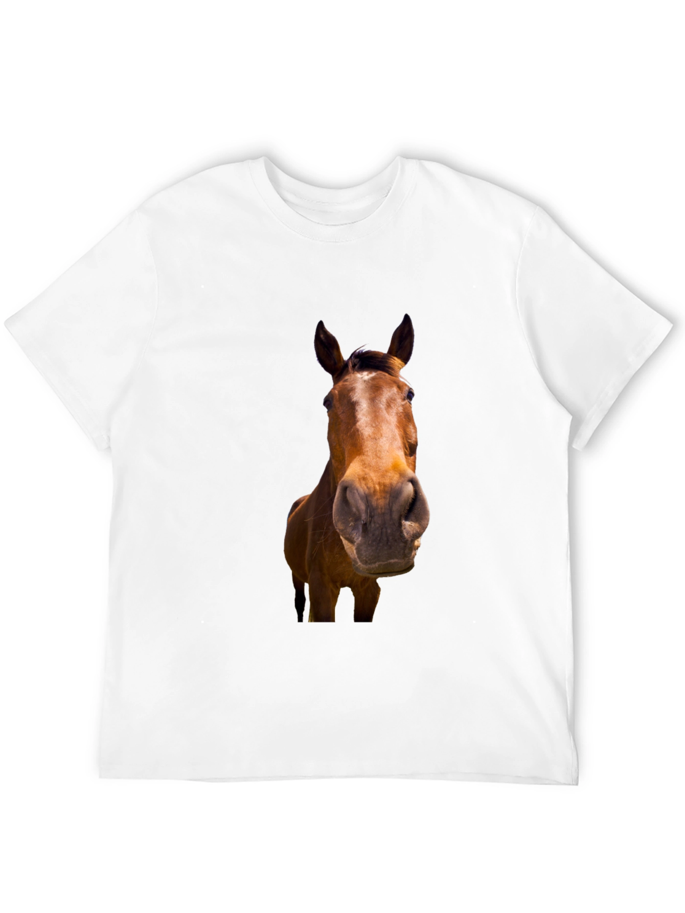 Black Horse Graphic T-Shirt for Men