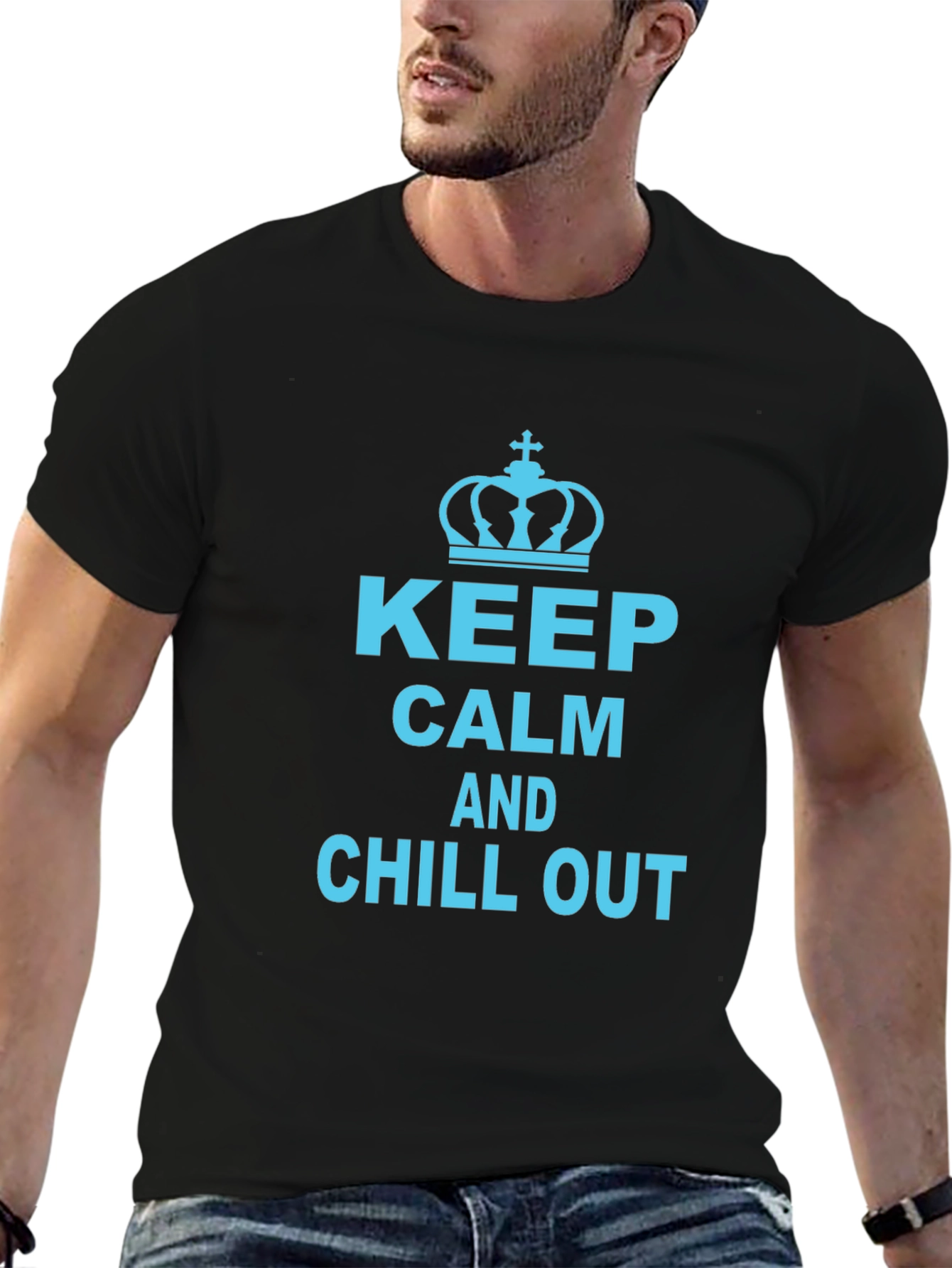 Keep Calm and Chill Out Graphic T-Shirt